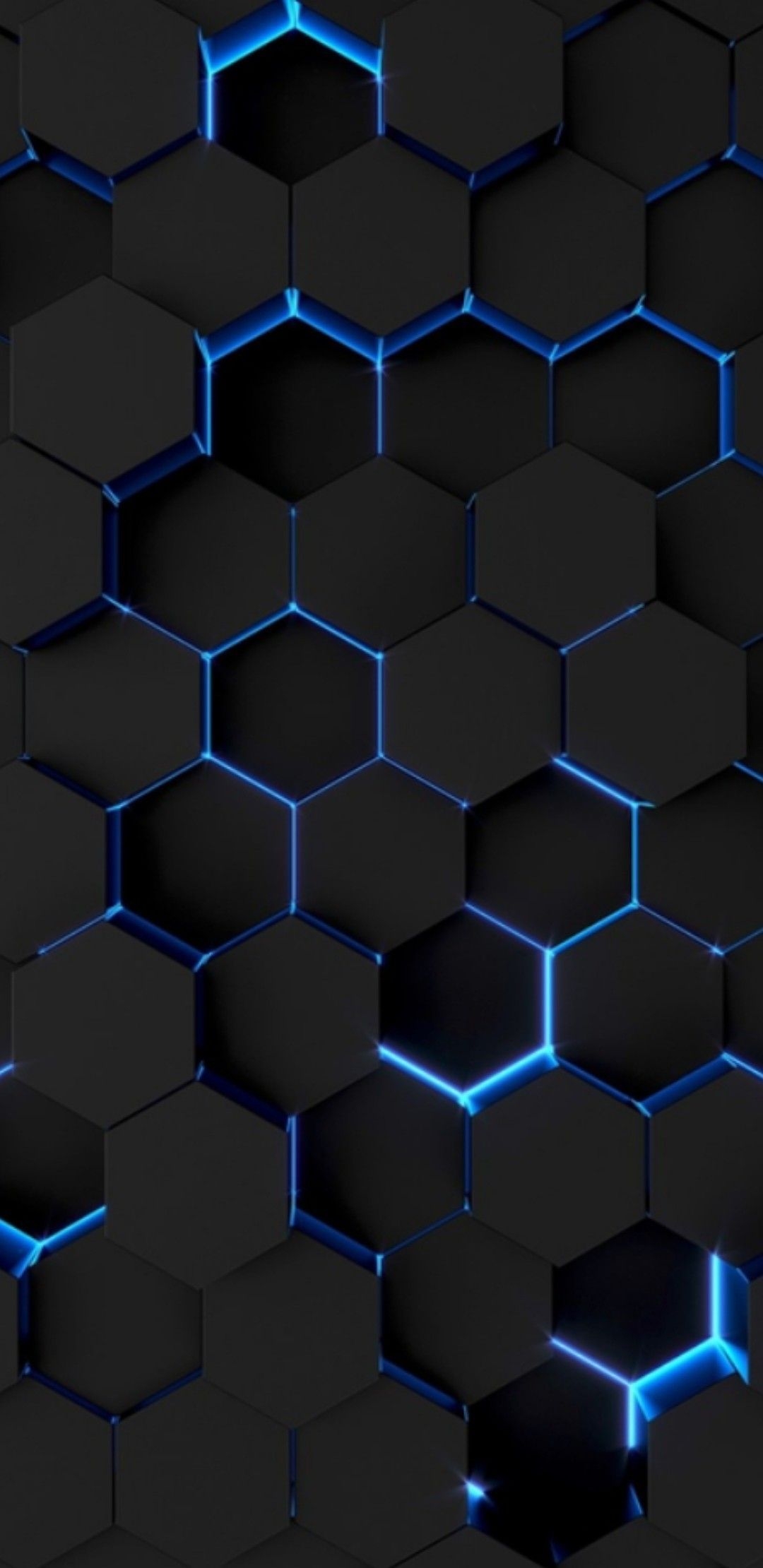 1080x2220 Hd Black And Blue Wallpaper For Mobile, Phone