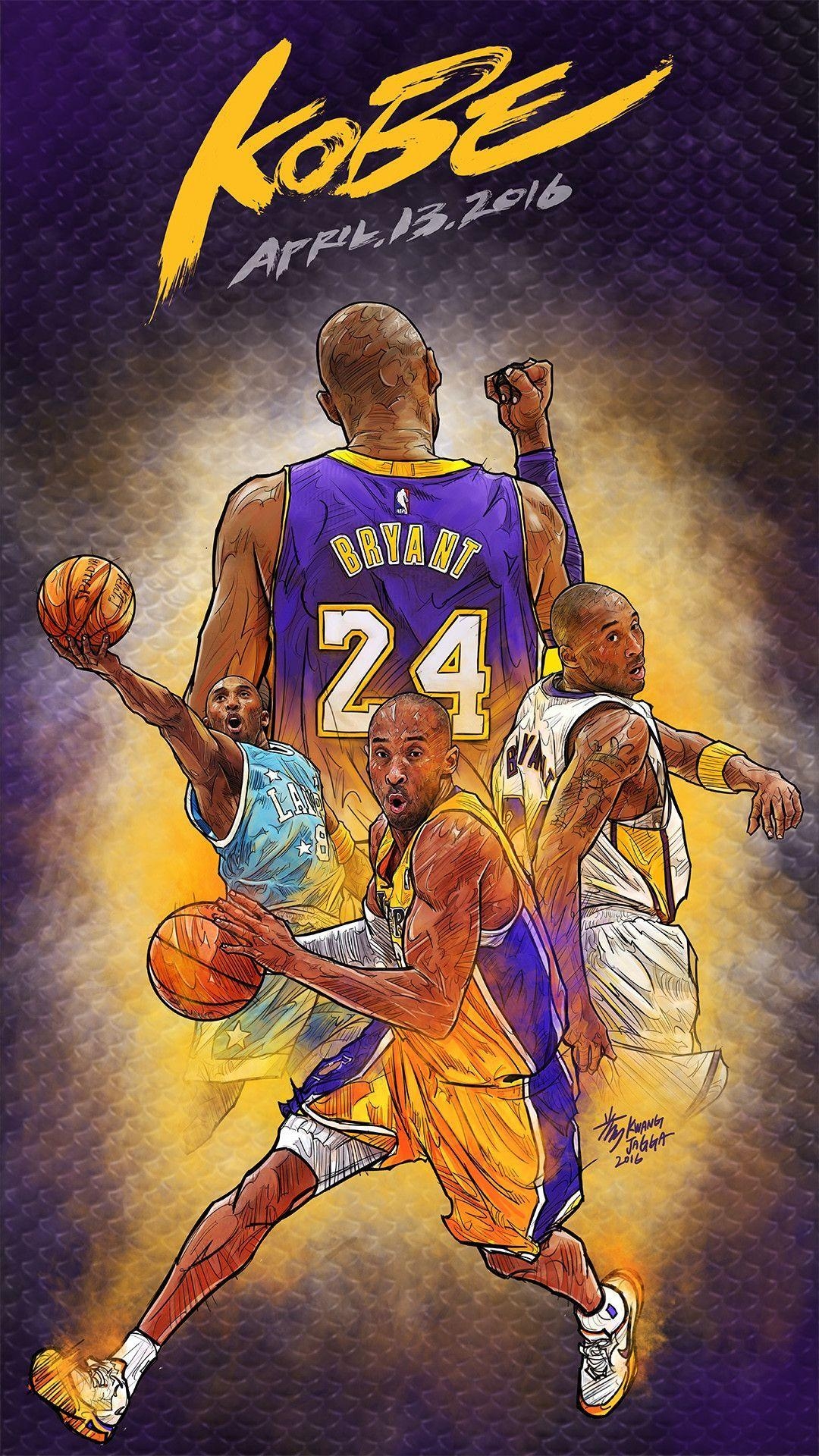 1080x1920 Kobe Cartoon Wallpaper Free Kobe Cartoon Background, Phone