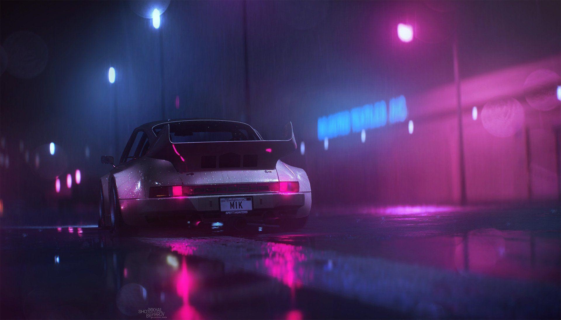 1920x1100 Vaporwave Car Desktop Wallpaper Free Vaporwave Car Desktop, Desktop