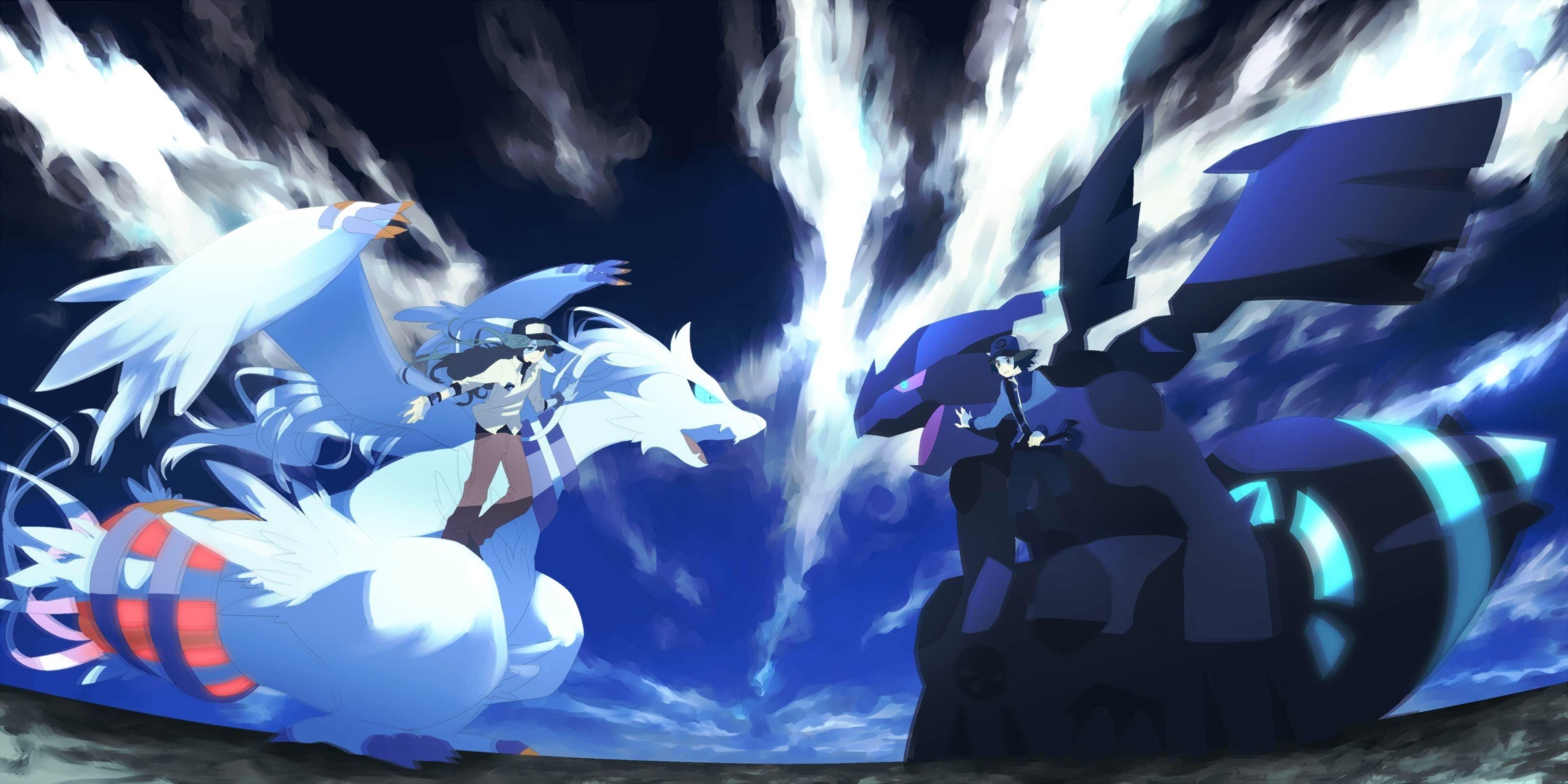 3220x1610 Reshiram HD Wallpaper, Dual Screen