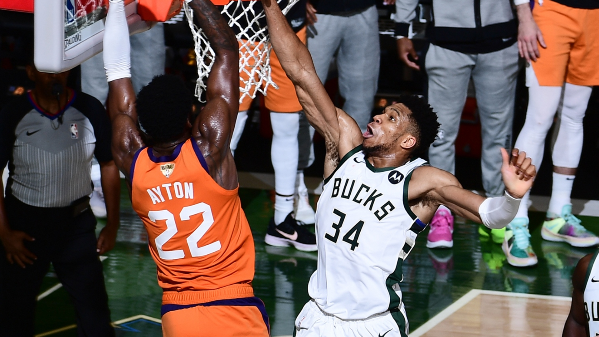 1920x1080 NBA Finals 2021: Giannis Antetokounmpo delivers signature Finals moment with clutch block in Game 4. NBA.com Canada. The official site of, Desktop