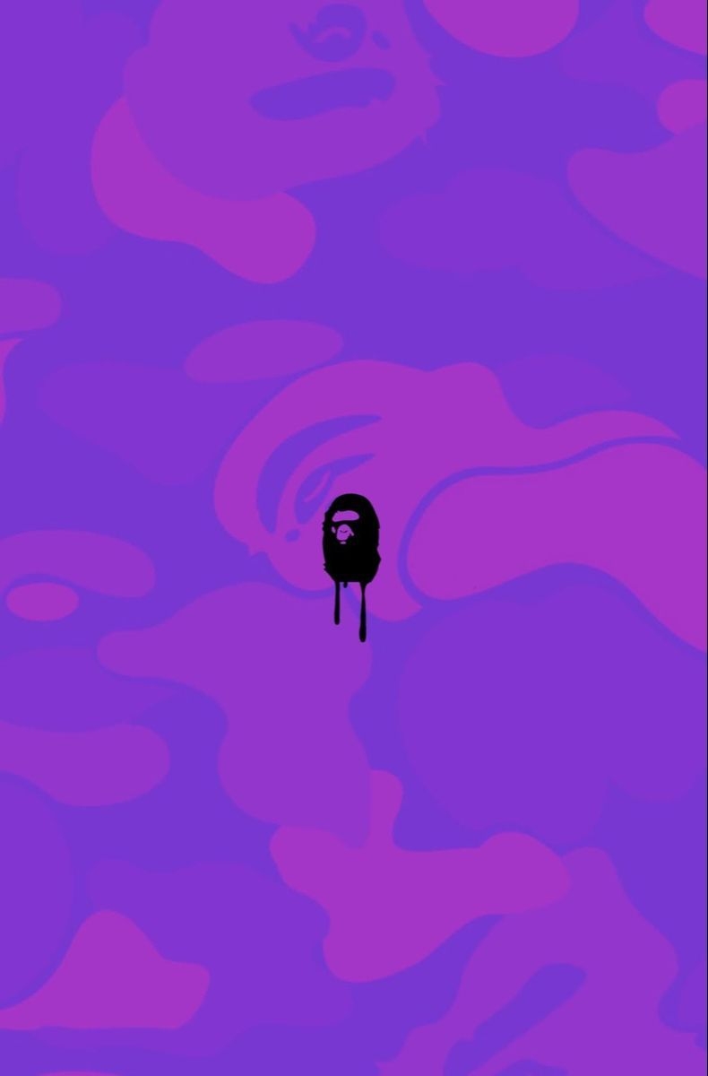 790x1200 Purple drippy bape wallpaper, Phone