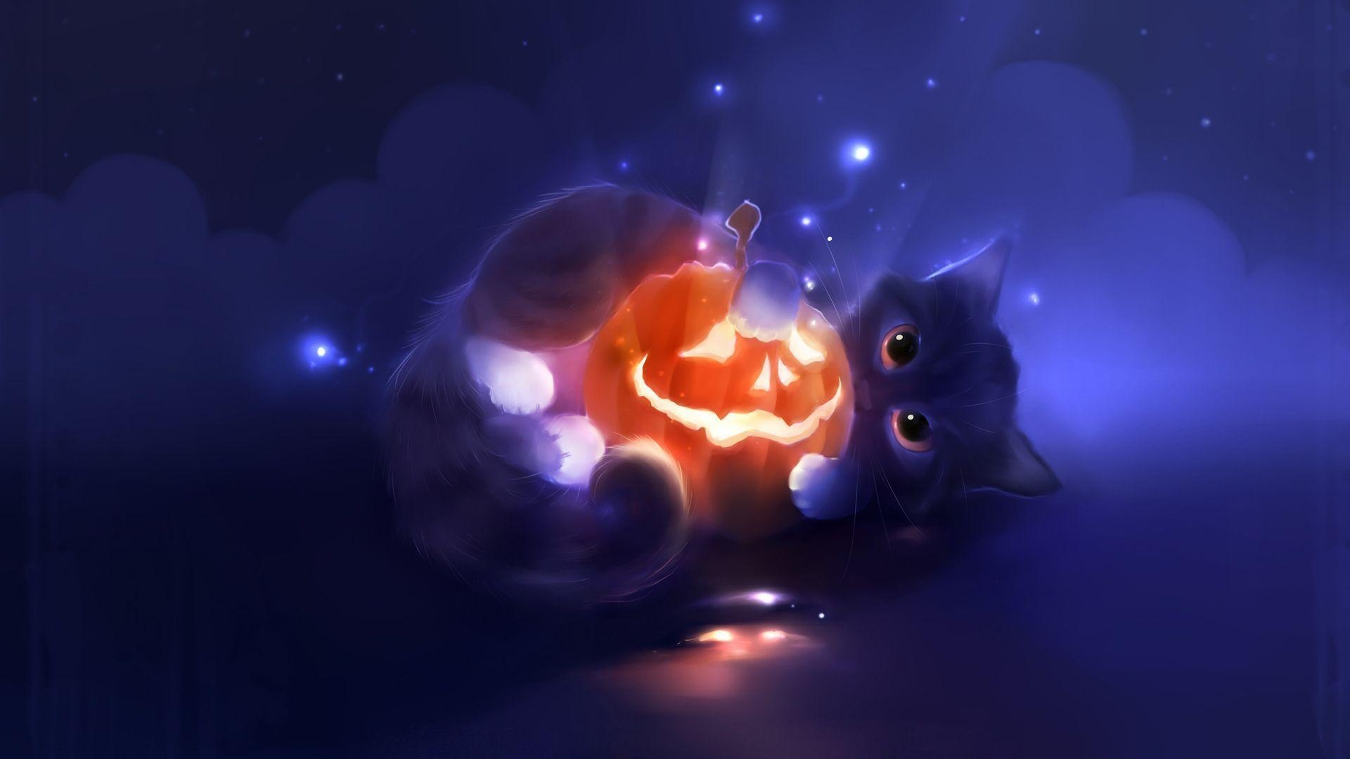 1920x1080 Halloween Cat Wallpaper. Best Games Wallpaper, Desktop