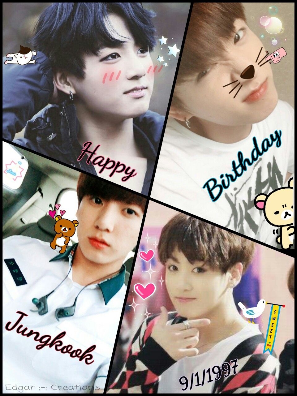 960x1280 Bts Jungkook Happy birthday baby kookieee!!! Love you soo much -Edgar ;-; Creations. Jungkook, Jungkook fanart, Happy birthday baby, Phone