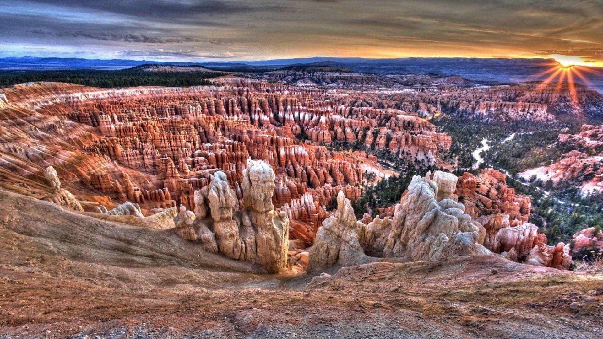 1920x1080 Simply: Bryce Canyon Utah clouds landscapes, Desktop