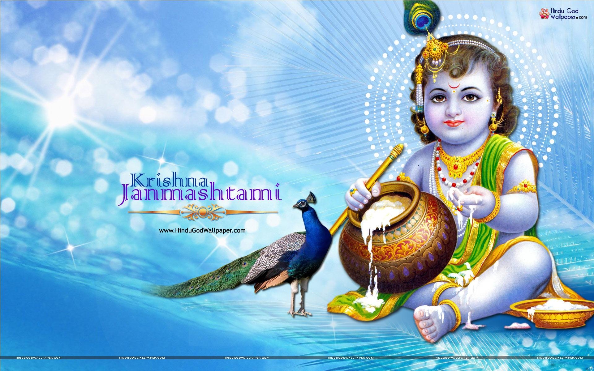 1920x1200 Krishna Janmashtami Animation Wallpaper Download, Desktop