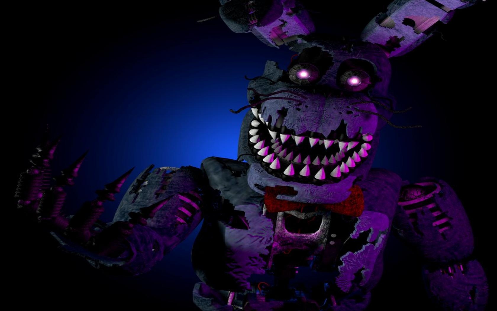 1680x1050 FNAF Nightmare Bonnie Wallpaper (957x835 px, 0.09 Mb), Desktop