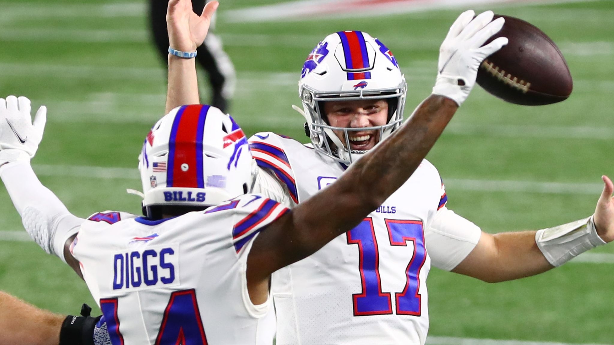 2050x1160 Buffalo Bills 38 9 New England Patriots: Josh Allen Breaks Jim Kelly's Franchise Record In Blowout Win, Desktop