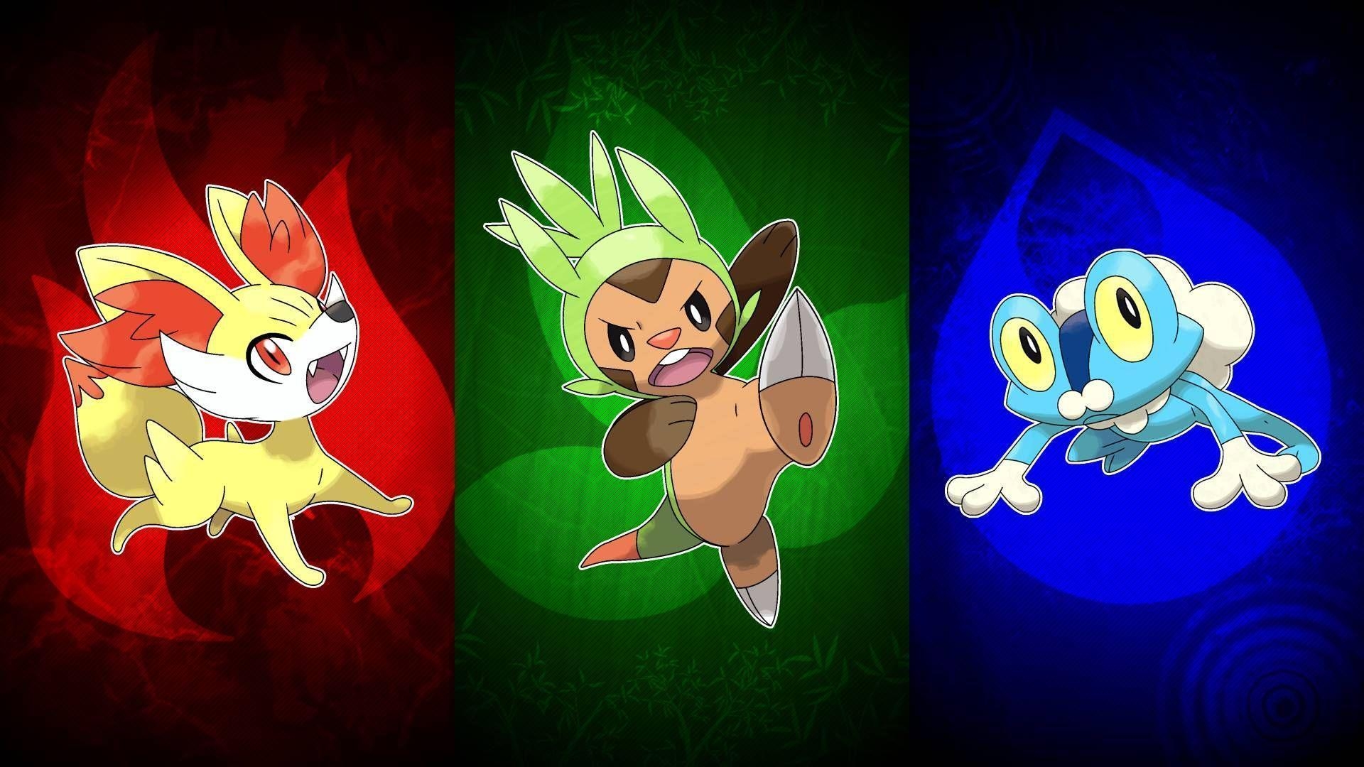 1920x1080 Fennekin, Chespin, and Froakie HD Wallpaper. Background Image, Desktop