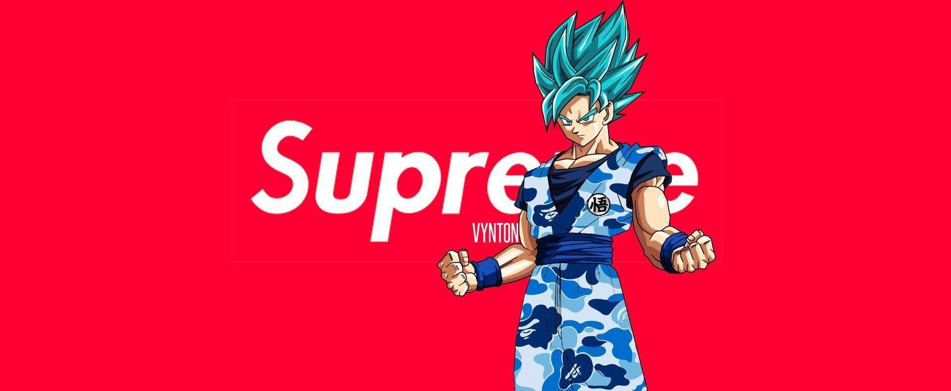 1920x790 Drip Goku Wallpaper, Bape, Supreme, Dual Screen