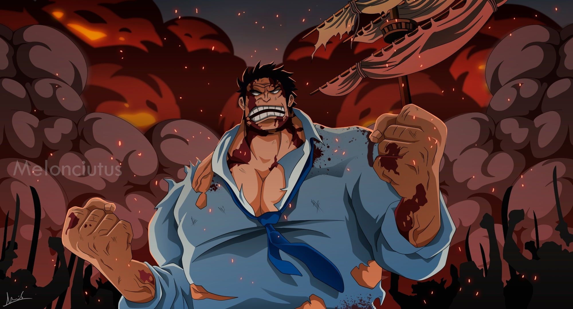 2000x1080 Monkey D Garp Wallpaper Free Monkey D Garp Background, Desktop