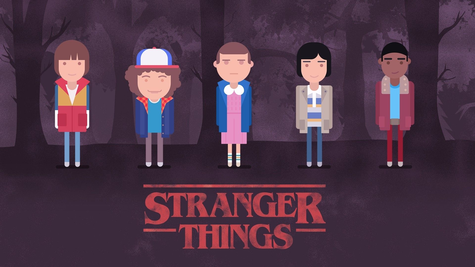 1920x1080 Wallpaper Stranger Things, season TV Series, art, poster, 4k, Movies, Desktop