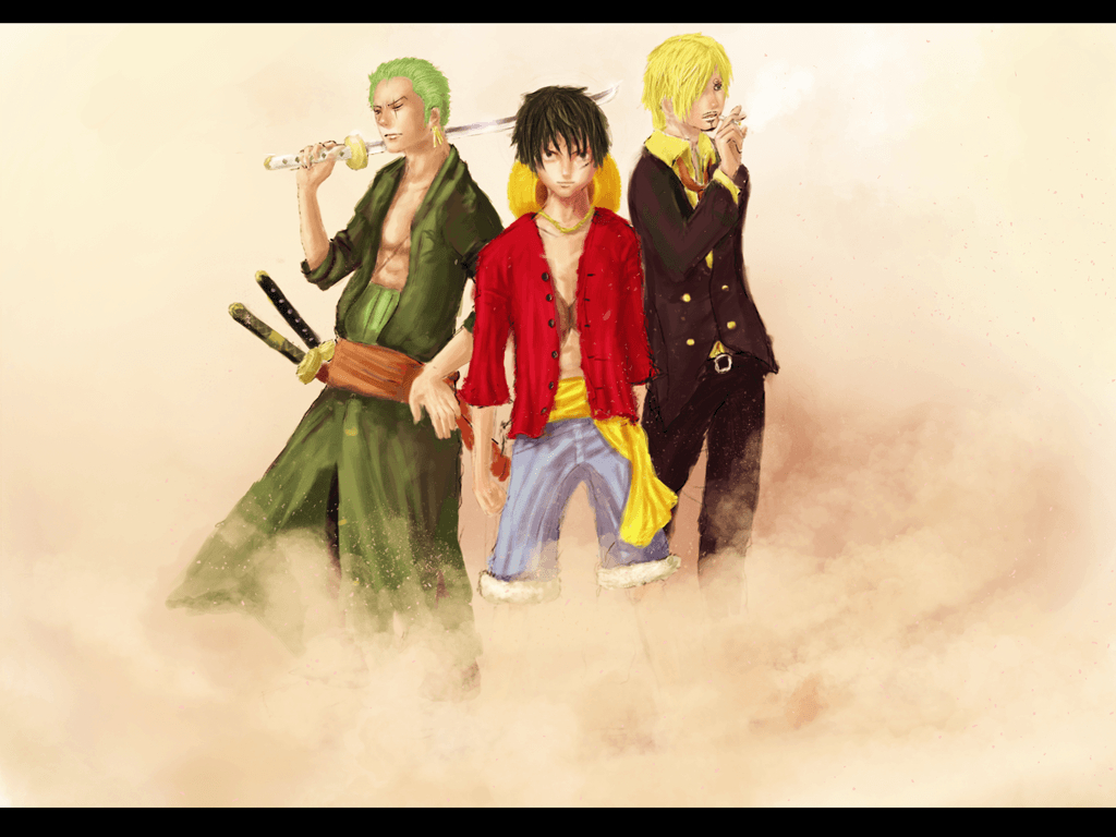 1030x770 Monster Trio One Piece Wallpaper, Desktop