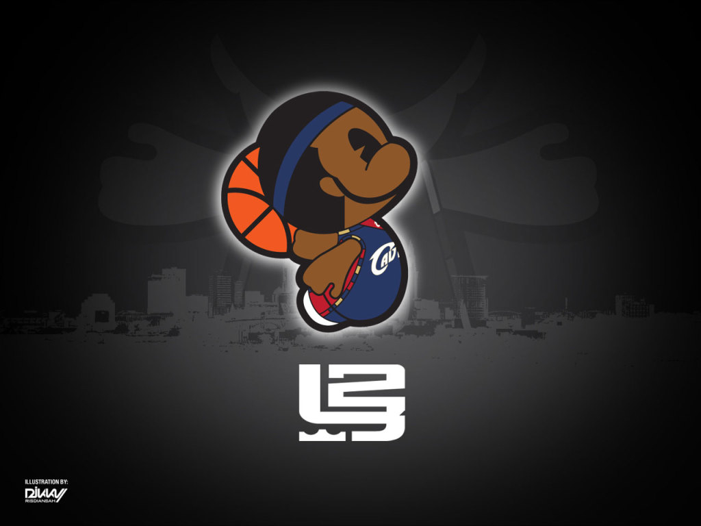 1030x770 WALLPAPER: LeBron James Cartoon Character, Desktop