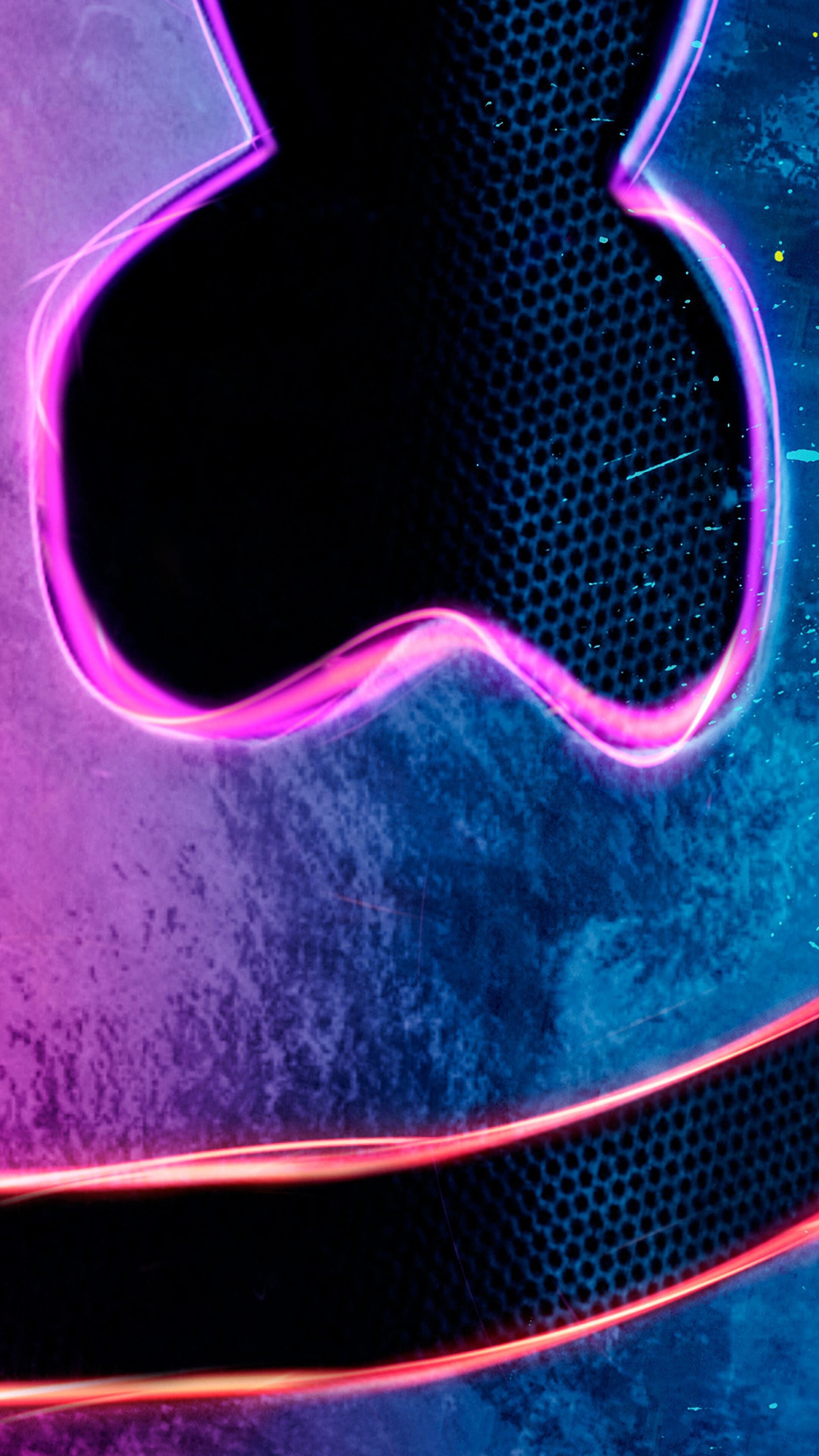 2160x3840 DJ, Marshmello, Neon, 4K phone HD Wallpaper, Image, Background, Photo and Picture. Mocah HD Wallpaper, Phone