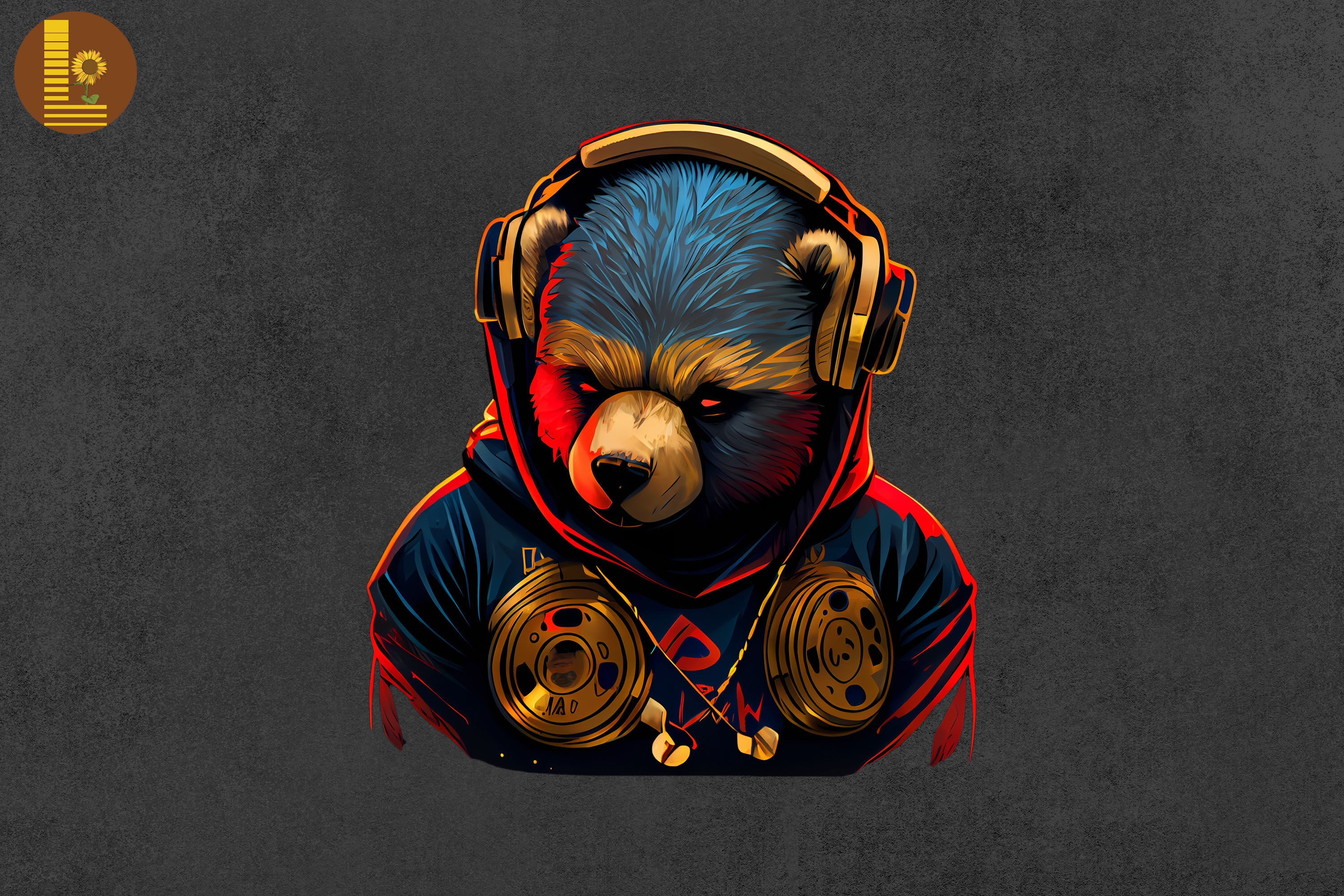 3000x2000 Badass Gangster Bear By Mulew Art, Desktop