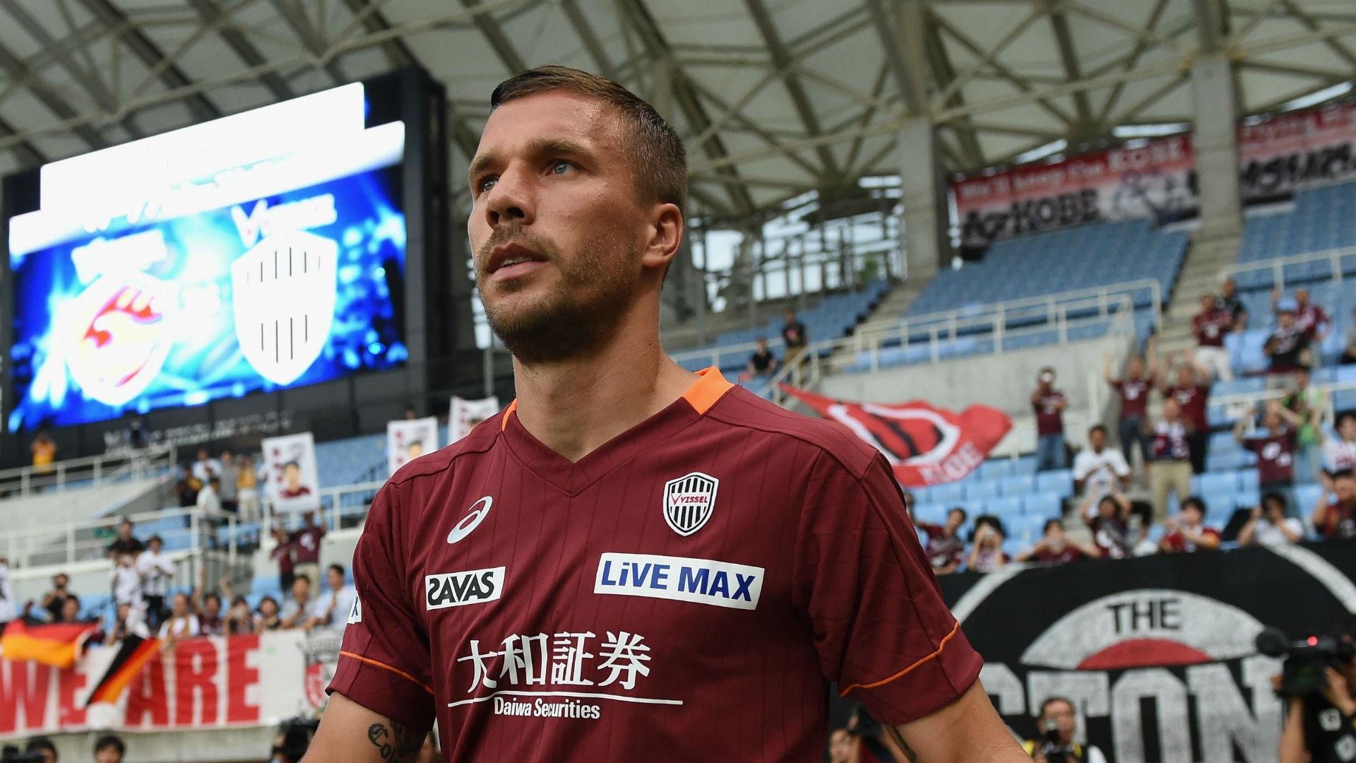 1920x1080 Podolski's debut double earns Vissel Kobe victory. FOOTBALL News, Desktop