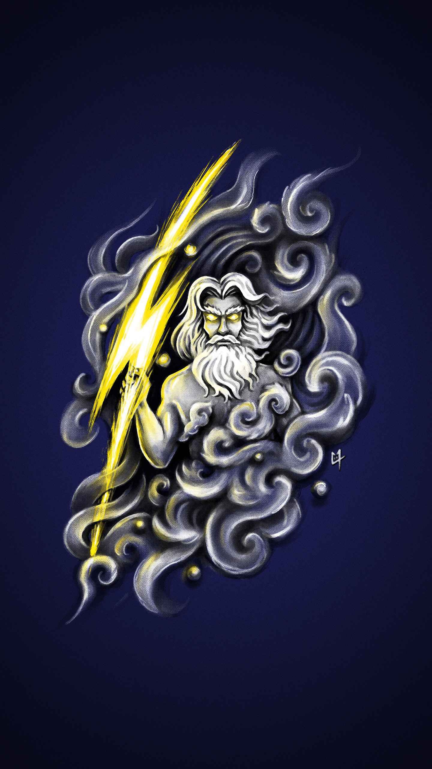 1440x2560 Zeus Art IPhone Wallpaper Wallpaper, iPhone Wallpaper, Phone