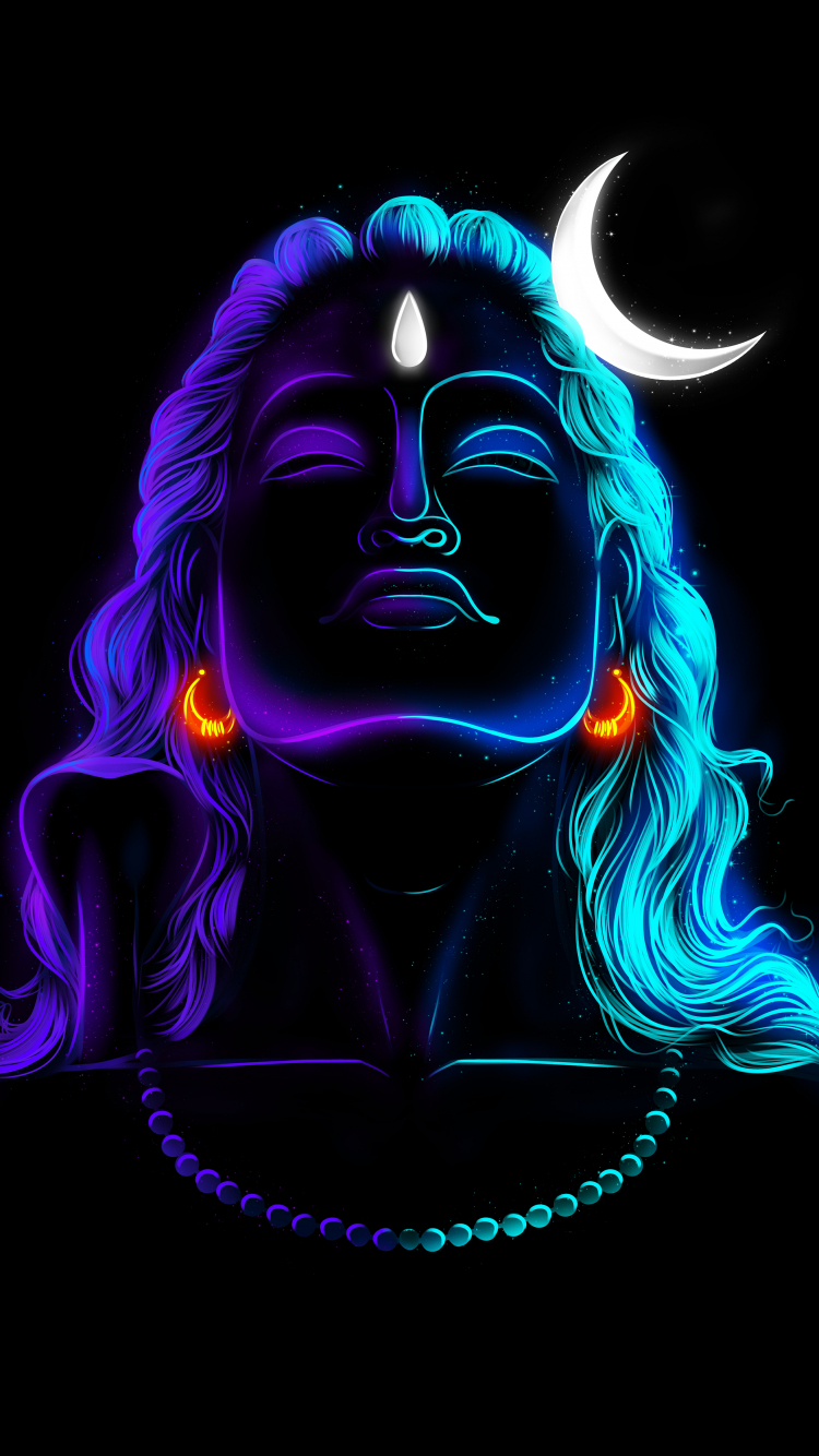 750x1340 Adiyogi Wallpaper 4K, Lord Shiva, Phone