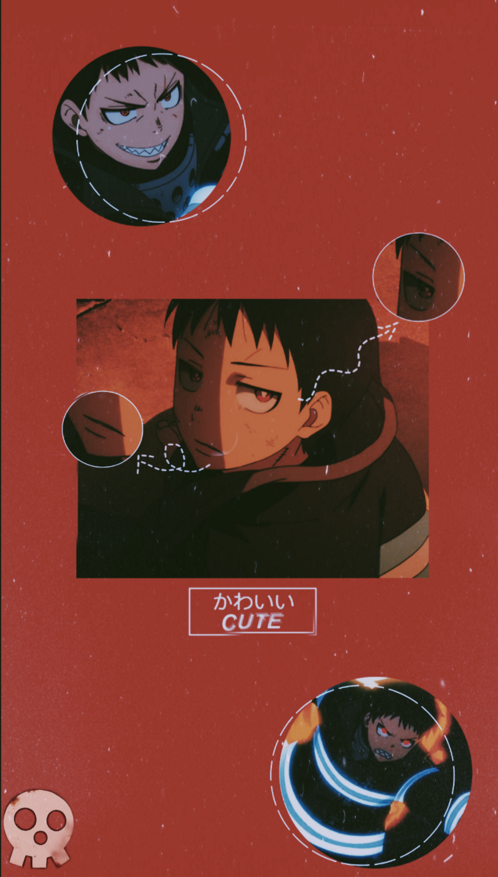 1030x1810 Aesthetic Anime Wallpaper Red, Phone