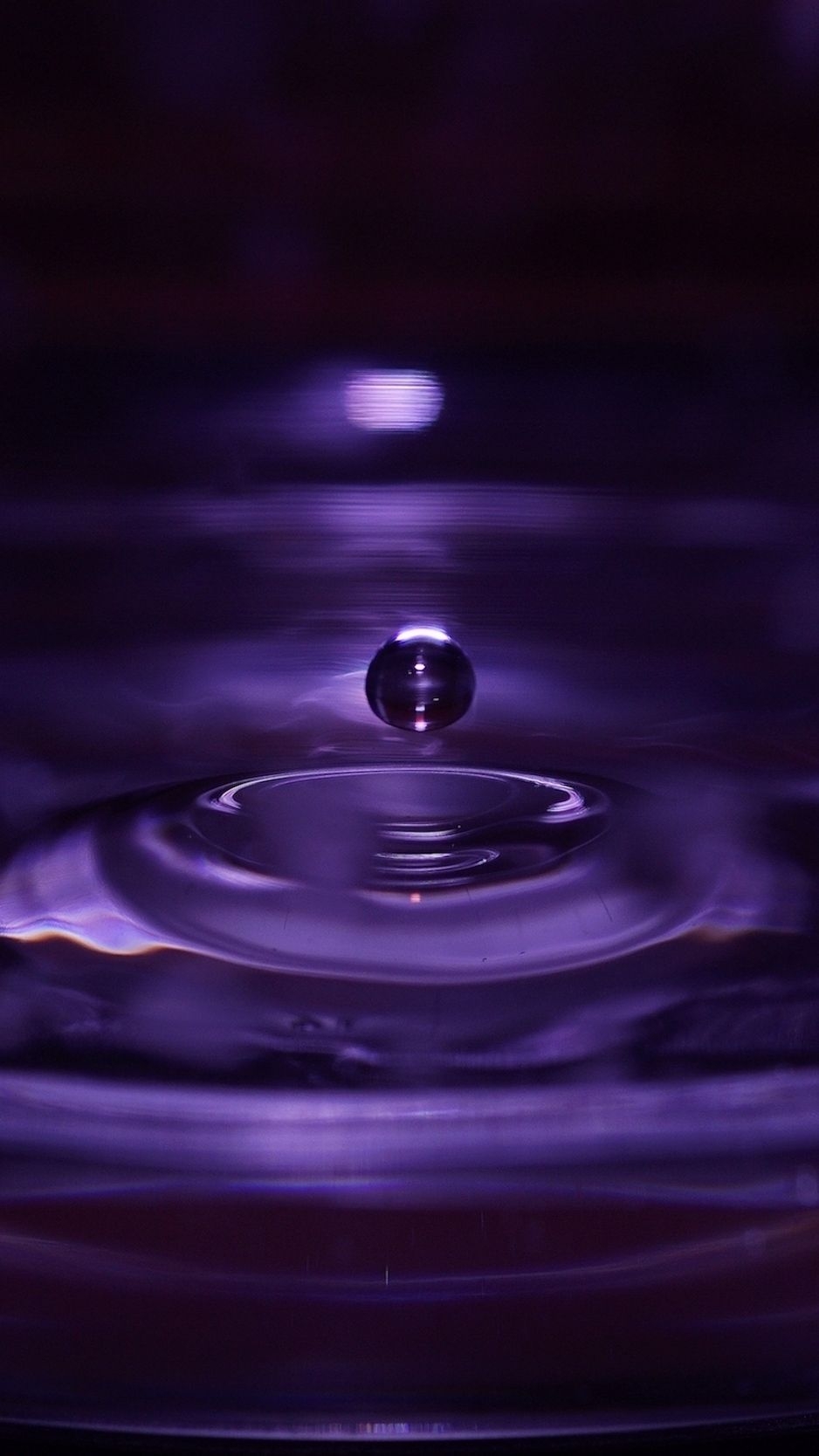 940x1670 Download Wallpaper  Drop, Ripple, Purple Iphone 8 7 6s 6, Phone