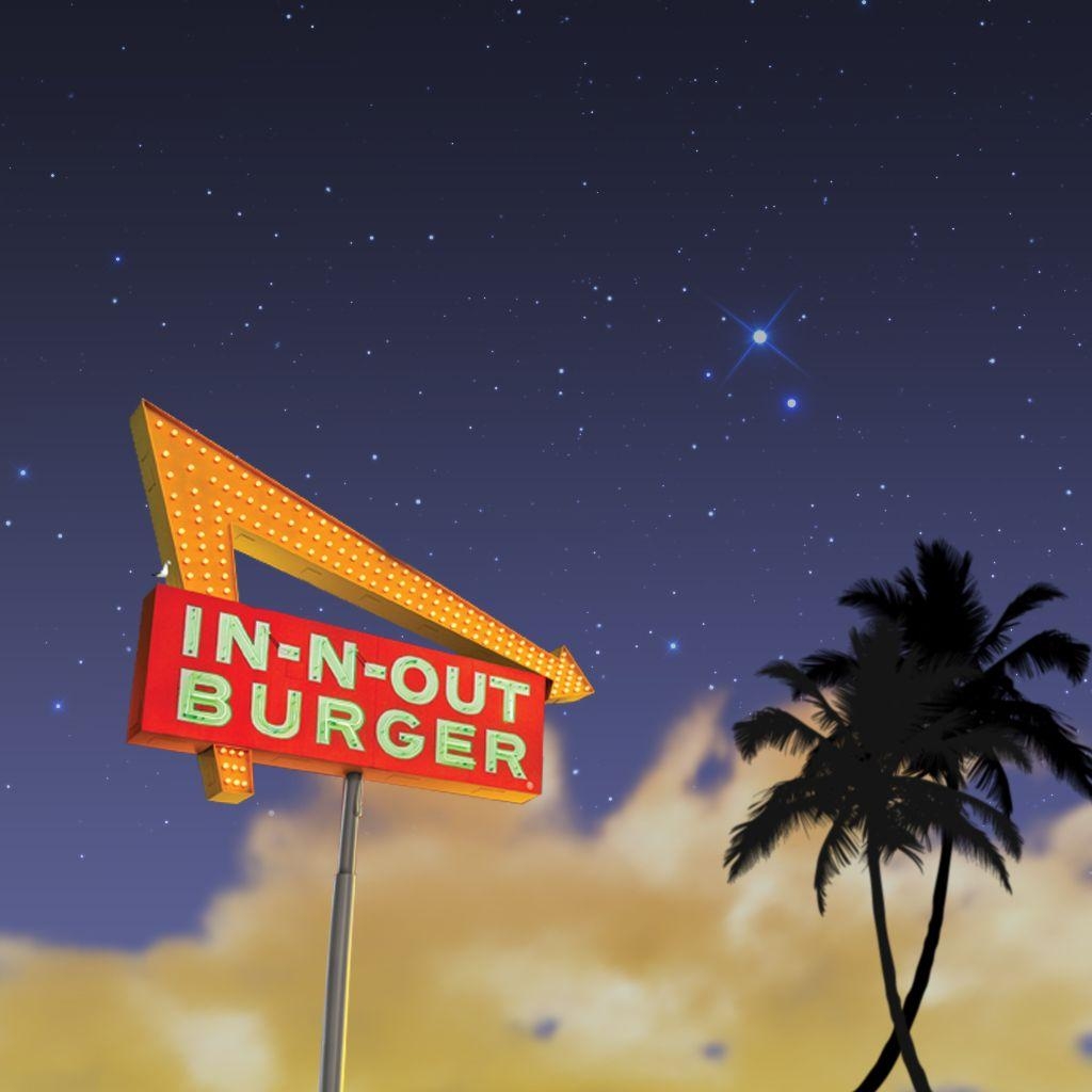 1030x1030 Download Wallpaper Palms N Out Burger, Phone