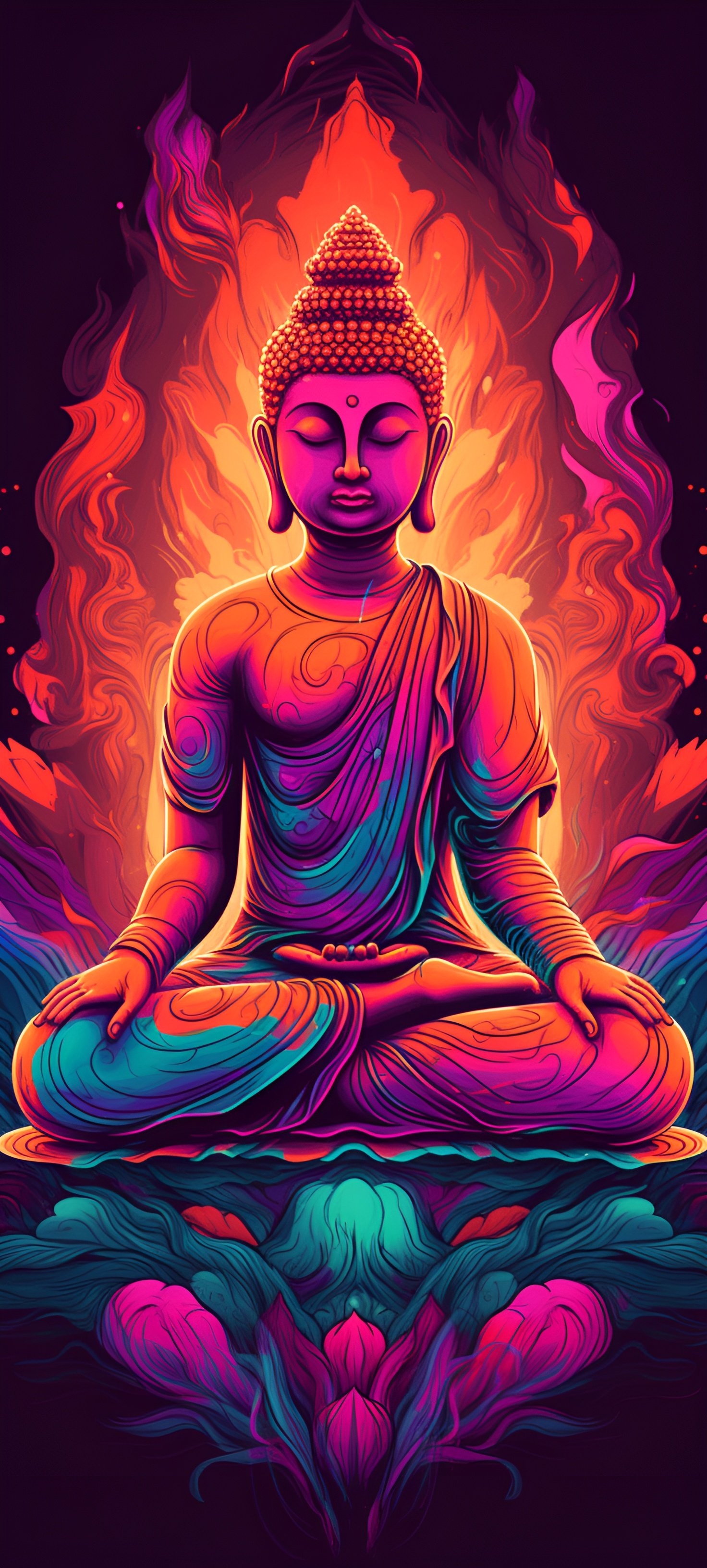 1480x3270 Lord buddha Mobile Walls, Phone