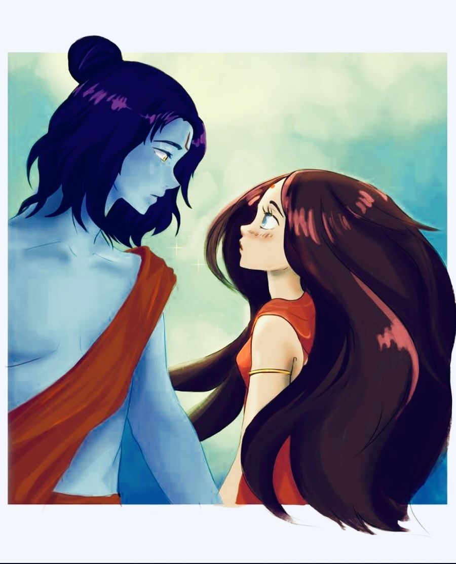 900x1120 Ram Sita <3. God illustrations, Animated image, Krishna avatar, Phone