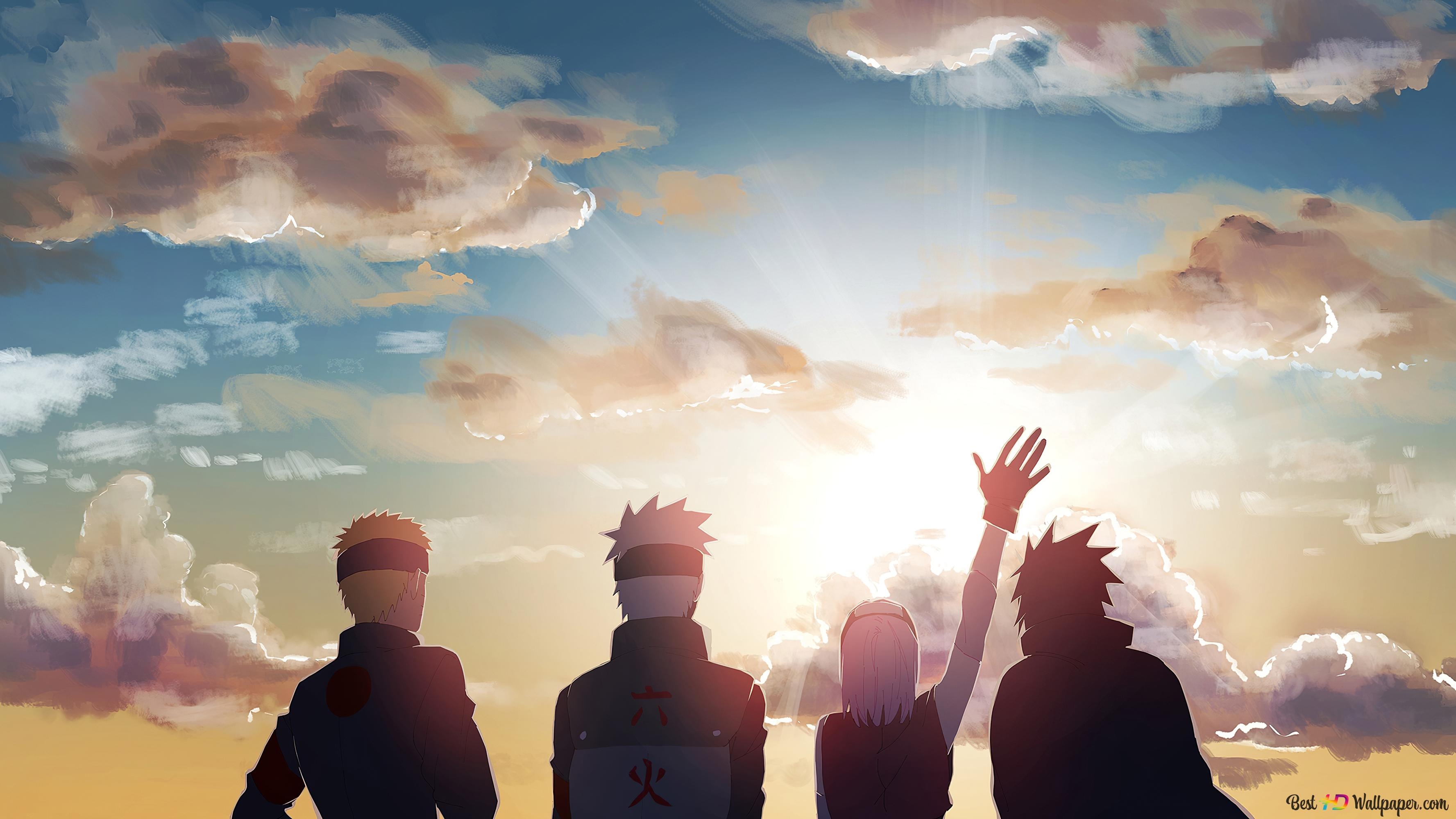 3560x2000 Naruto And His Companions Hello To The Rising Sun 4K wallpaper download, Desktop