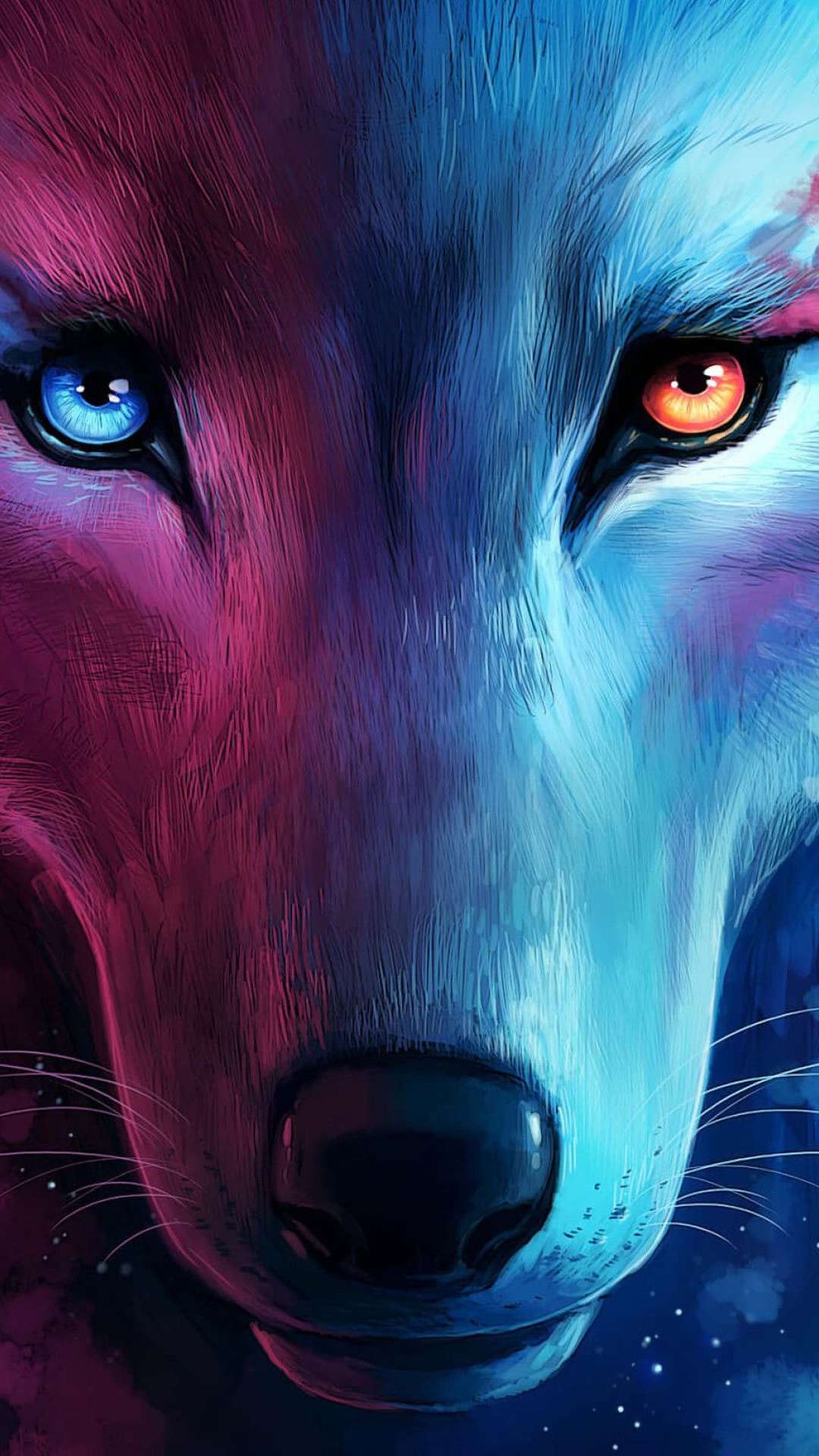 1080x1920 Anime Wolf Wallpaper for iPhone and Android, Phone