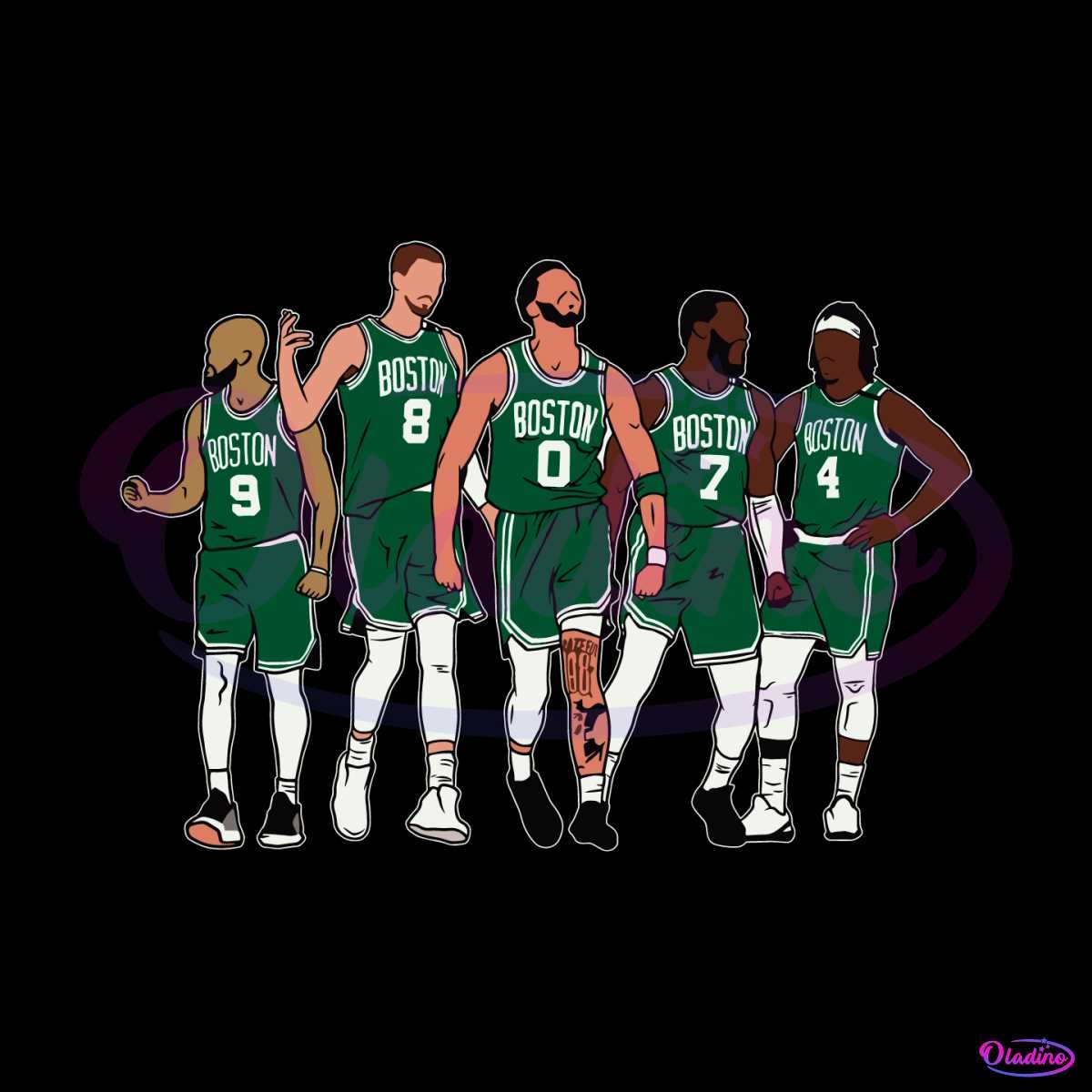 1200x1200 Boston Celtic Basketball Players SVG, Phone