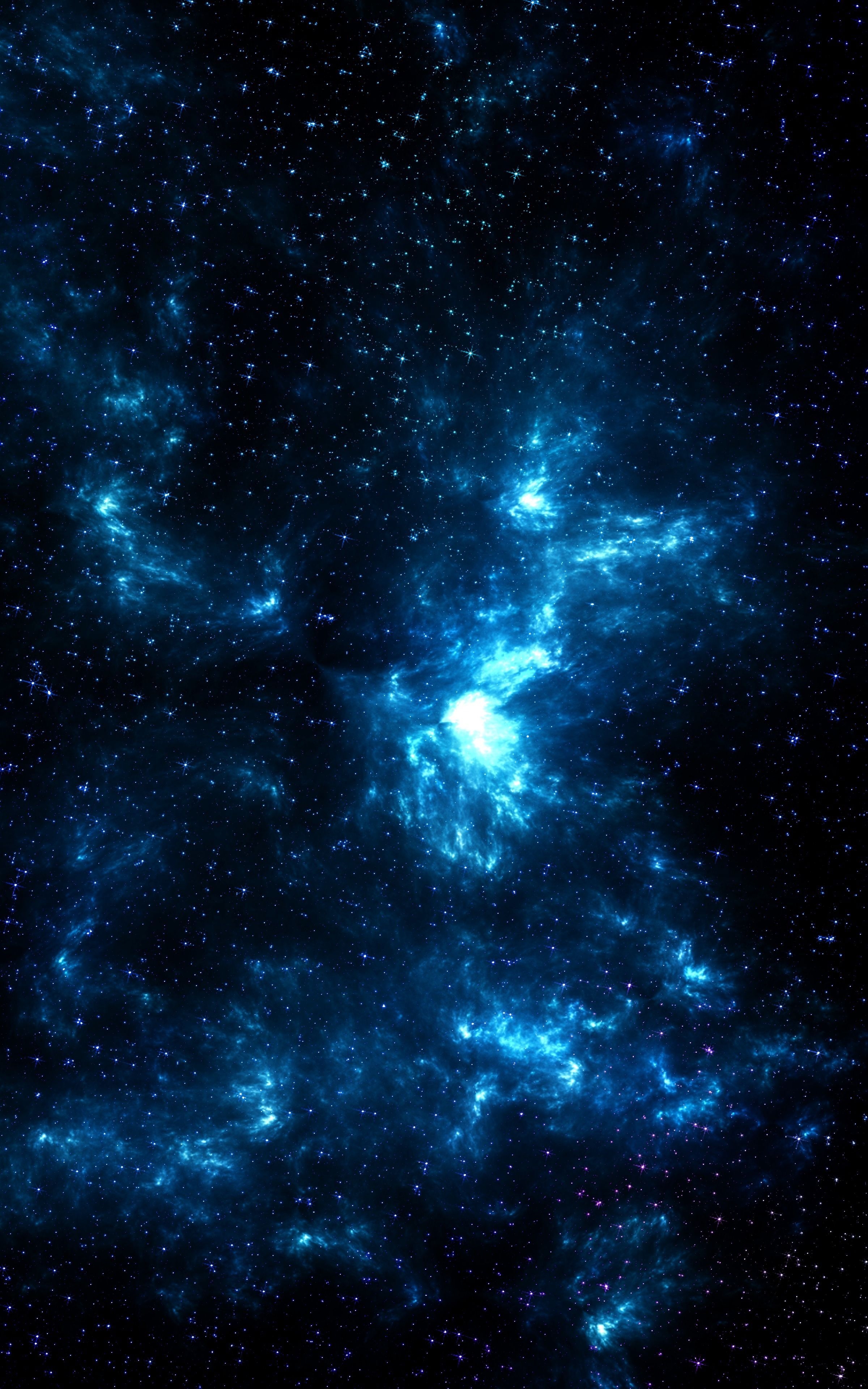 2400x3840 Dark Blue Galaxy Wallpaper Free Dark Blue Galaxy Background, Phone