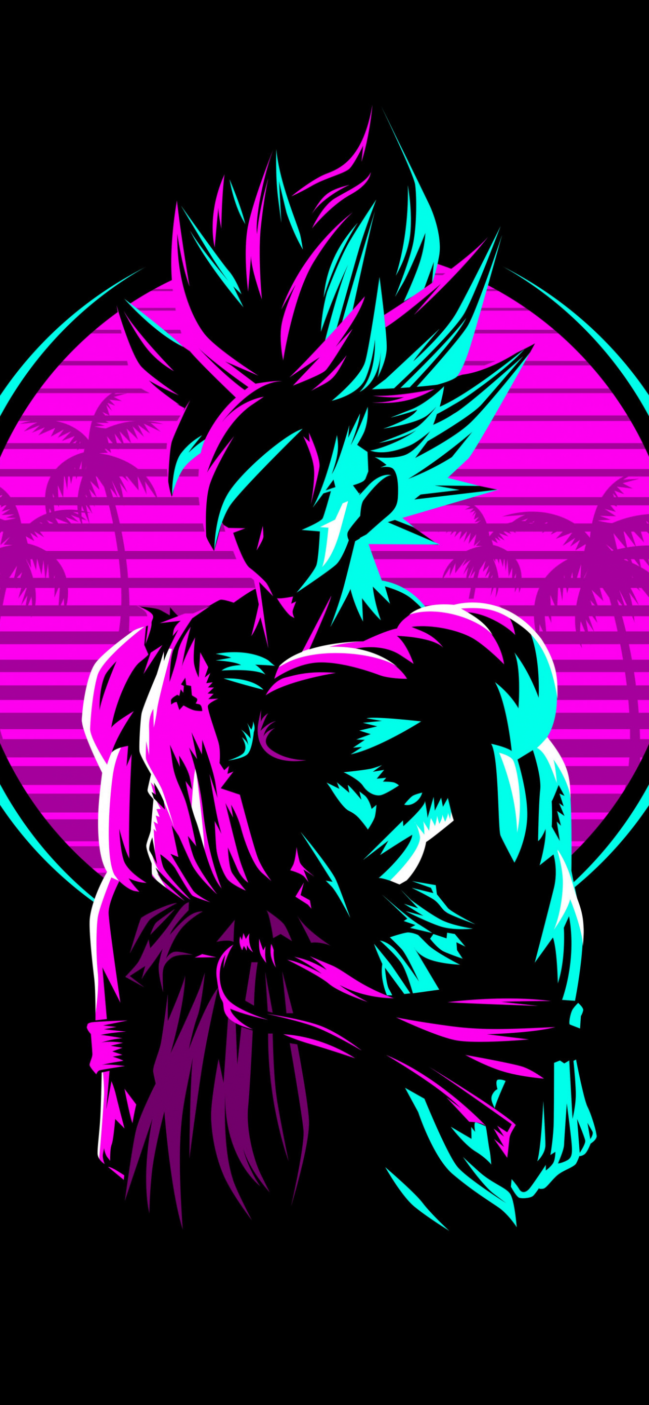 1290x2780 Goku Wallpaper 4K, Dragon Ball, AMOLED, Retro, Phone