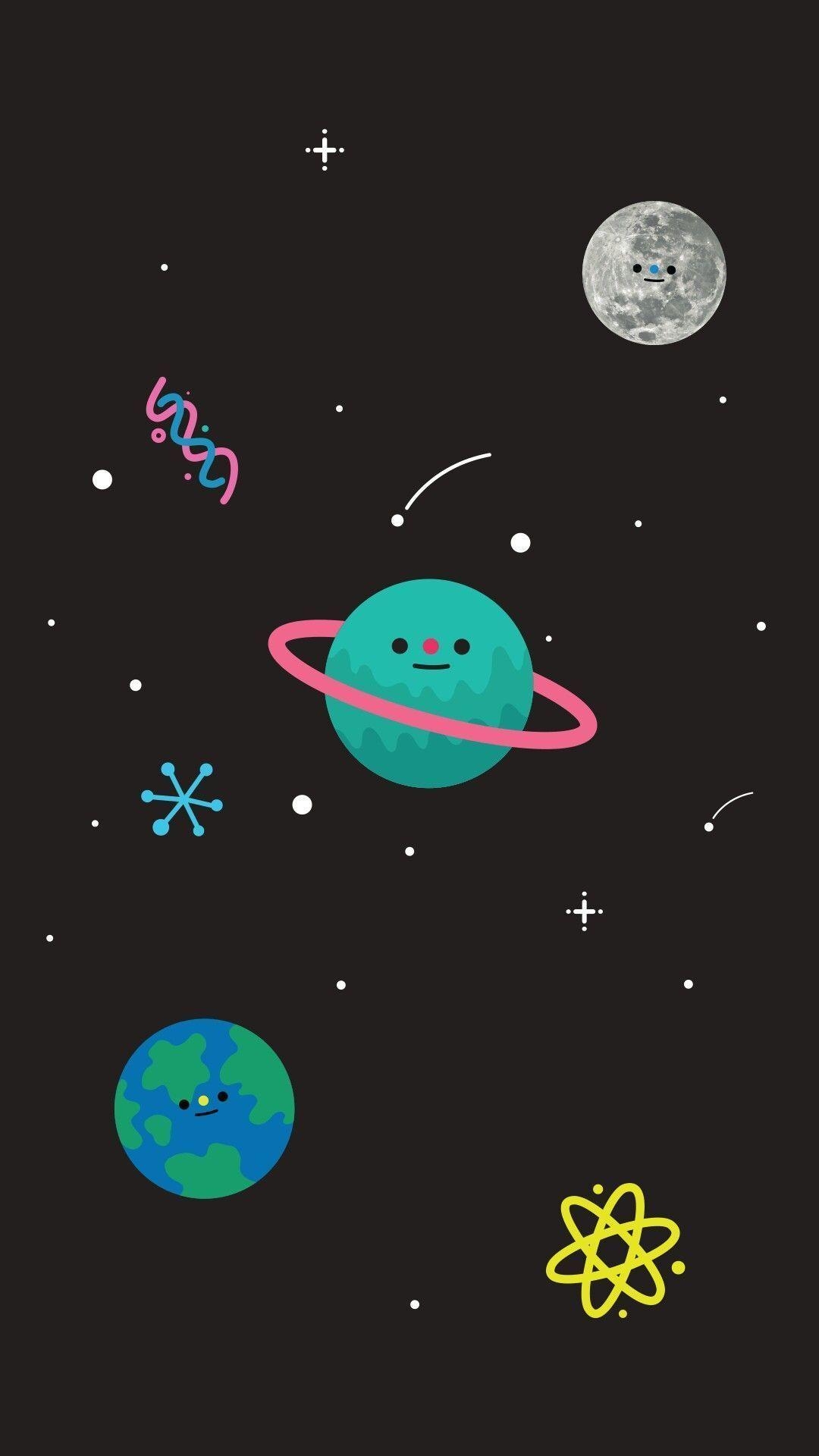 1080x1920 Cute Space Phone Wallpaper Free Cute Space Phone, Phone