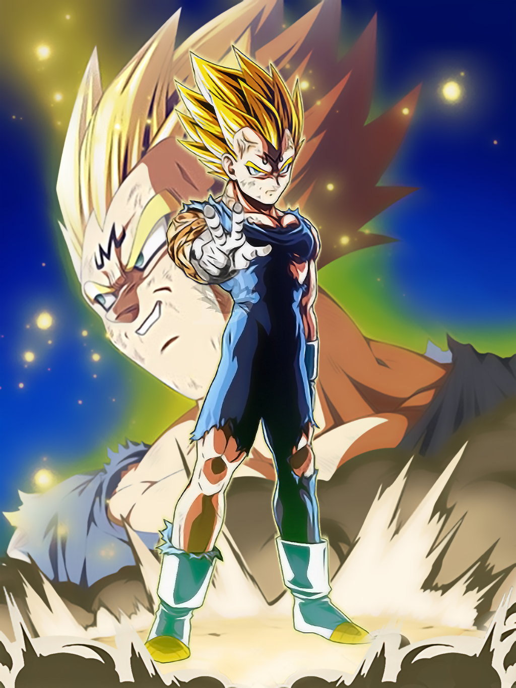 1030x1370 Majin Vegeta Wallpaper 4kwalpaperlist.com, Phone