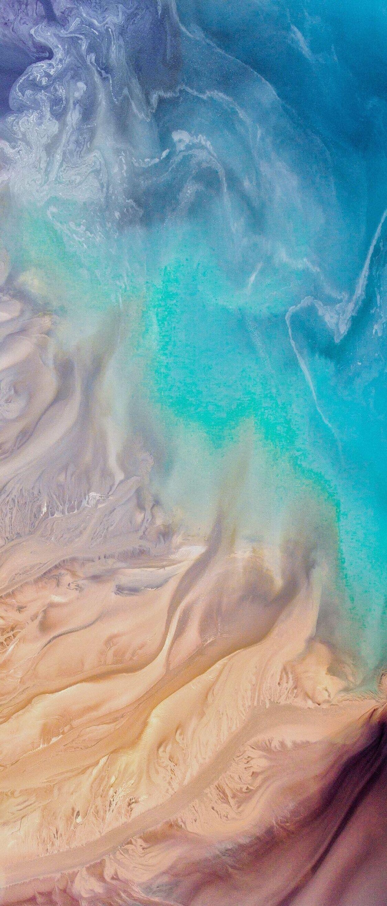 1250x2910 iOS iPhone X, Aqua, blue, Water, beach, wave, ocean, apple, Phone