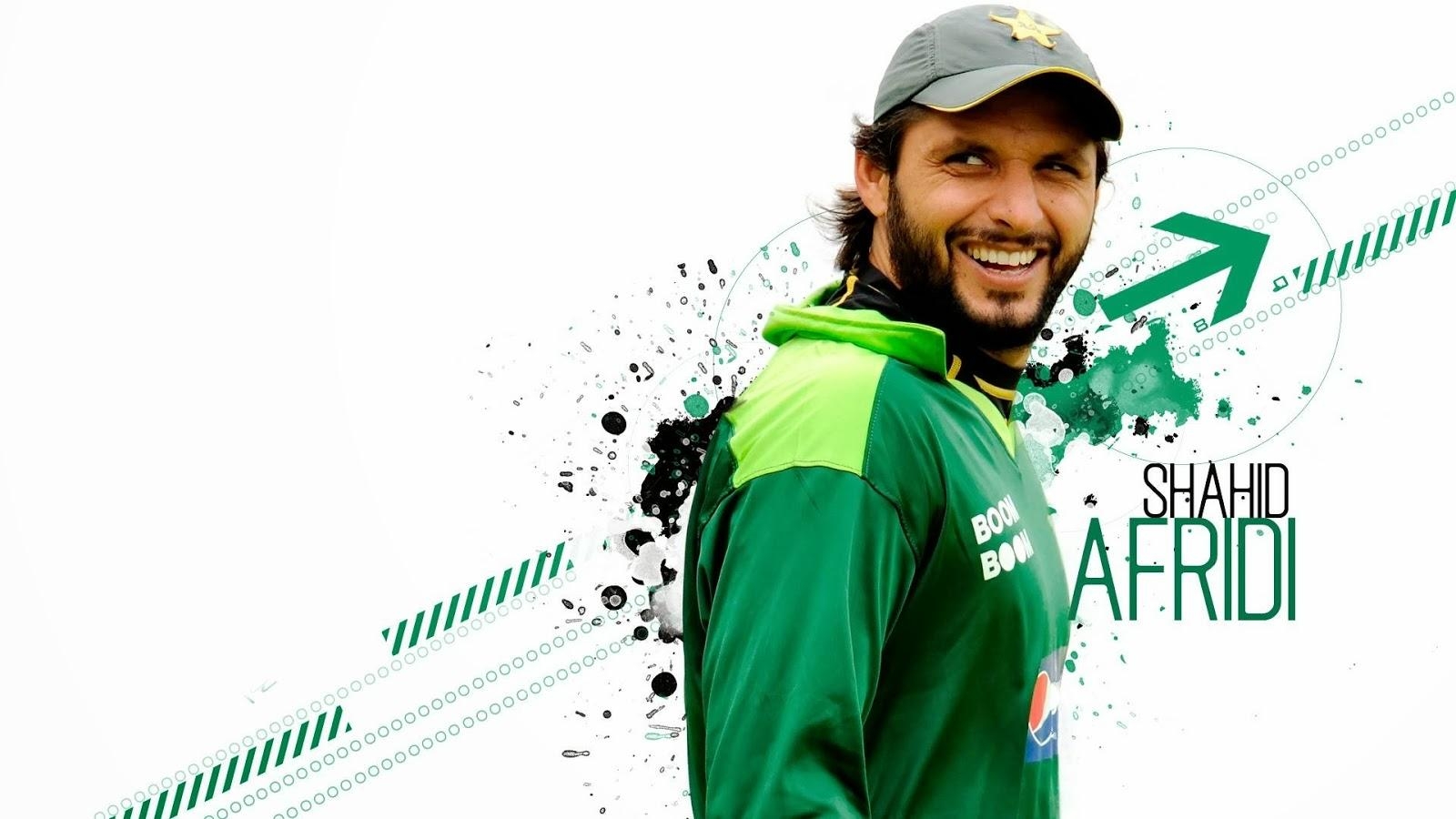 1600x900 Sports Men Hub: Shahid Afridi wallpaper in Pakistan's Green Shirt, Desktop