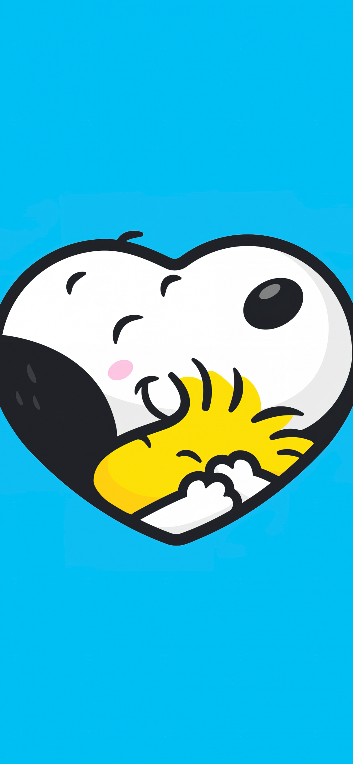 1170x2540 Snoopy Wallpaper 4K, Woodstock, Love heart, Phone