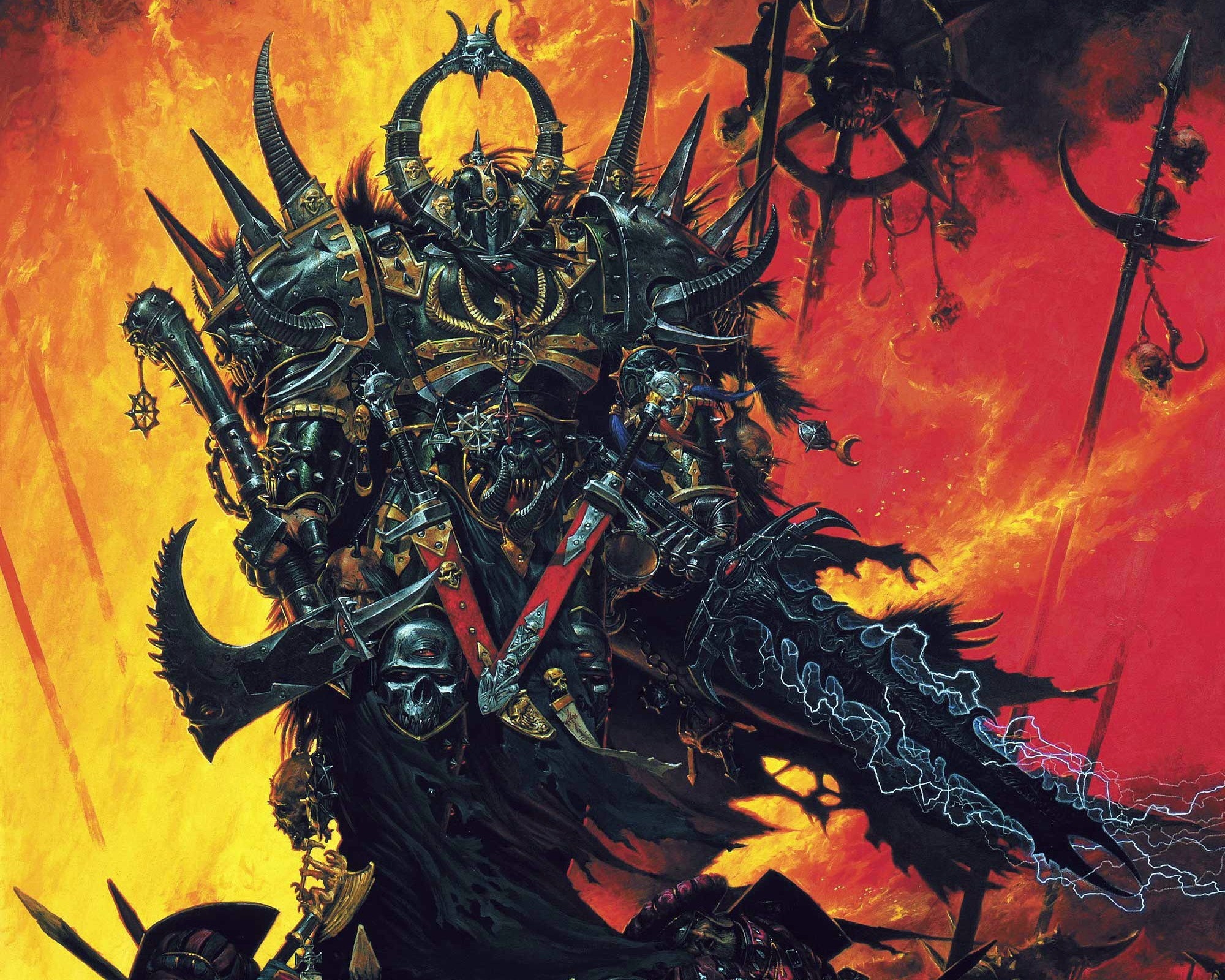 2000x1600 Chaos Space Marine.. Tzeentch's Chosen.. Amazing Illustration by Adrian Smith Warhammer FantasyWarhammer 40kFantasy, Desktop