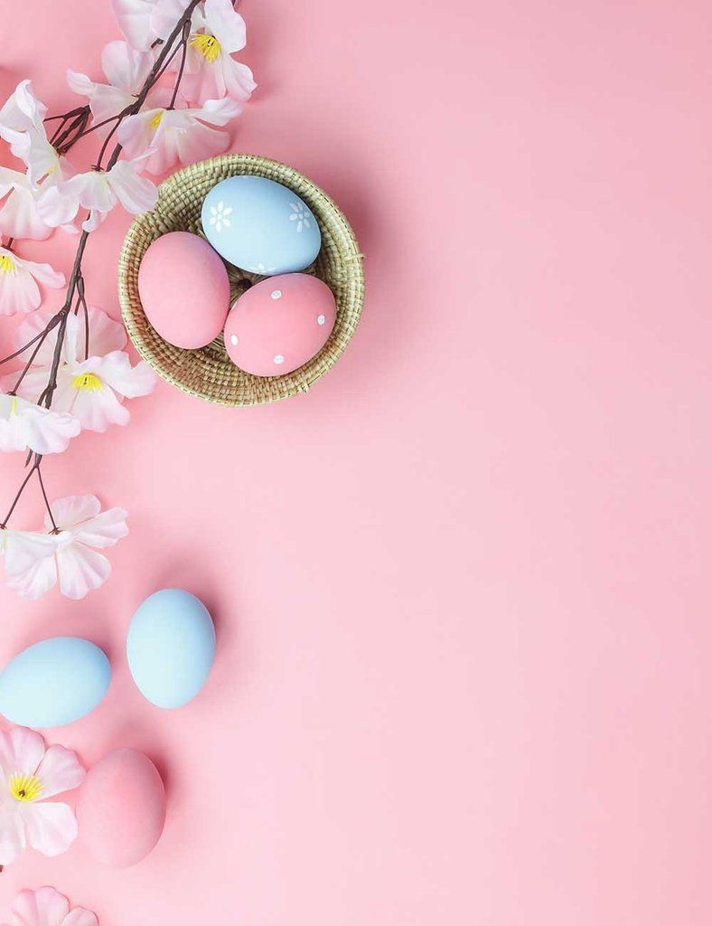 790x1030 Easter Eggs And Flower On Pink Wood Floor For Baby Photography Backdrop. Easter wallpaper, Happy easter wallpaper, Easter backdrops, Phone