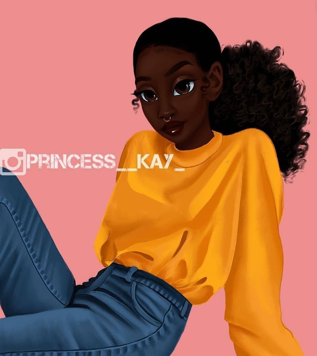 1080x1220 Instagram. Black girl art, Black girl cartoon, Black love art, Phone