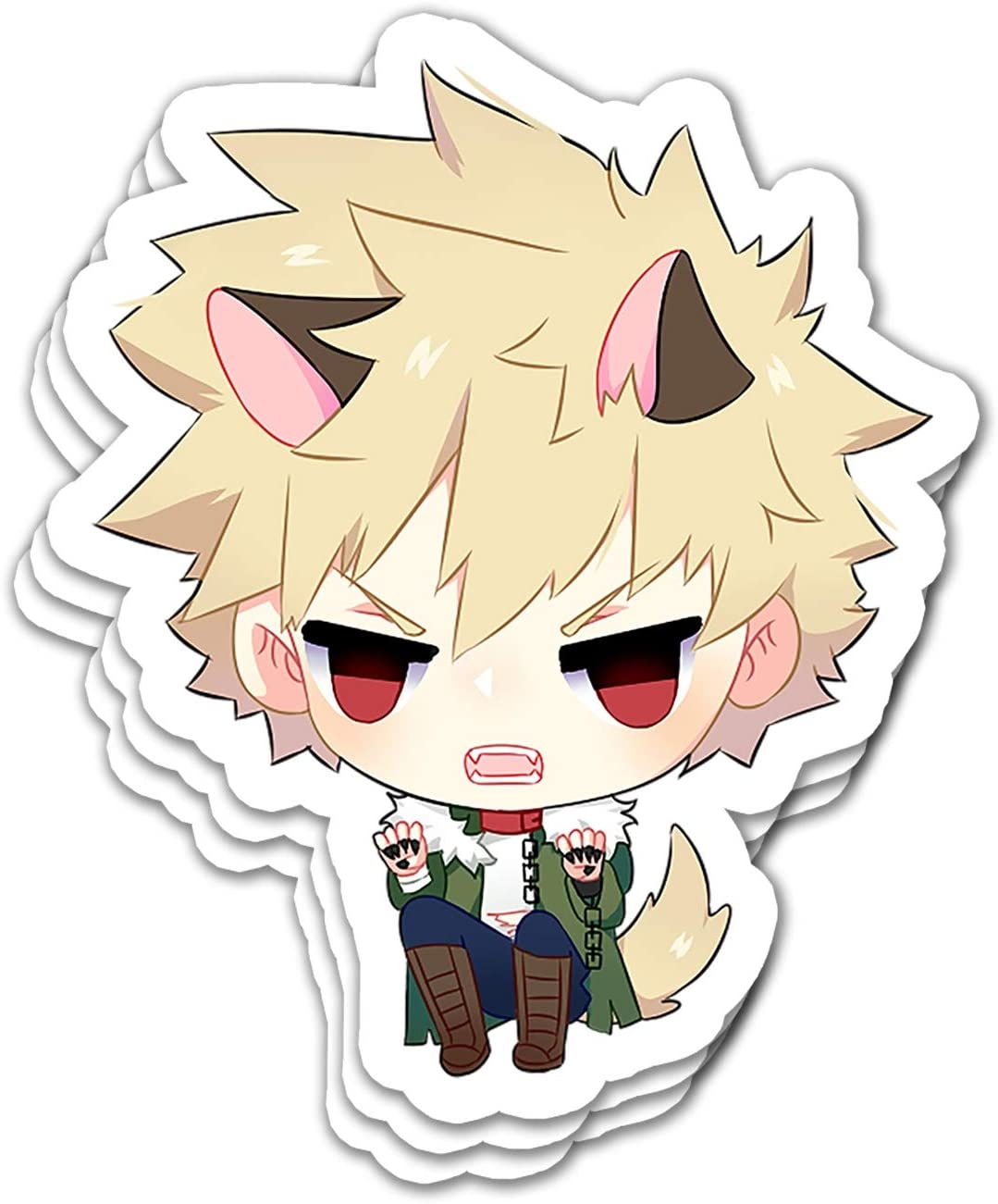 1080x1310 Lopenuter Cute Katsuki Bakugo My Hero Academia Sticker BNHA Stickers For Water Bottle Laptop Phone Skateboard Bike (3 Pcs Pack): Kitchen & Dining, Phone