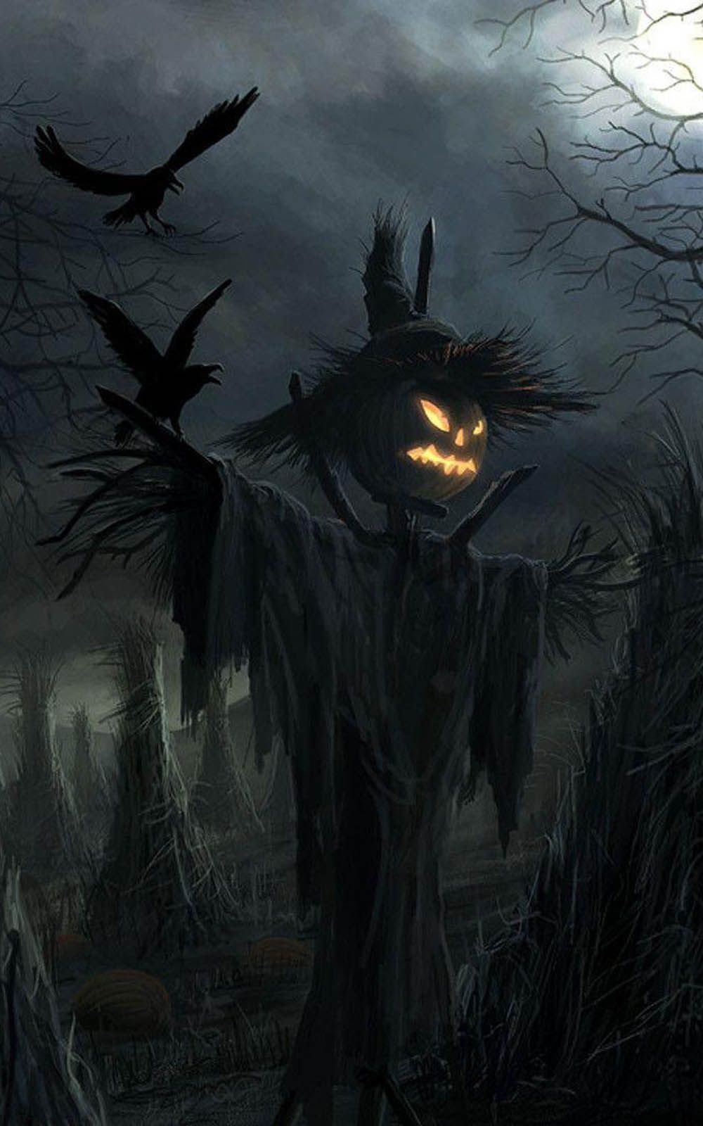 1000x1600 Scary Halloween Scarecrow 4K Ultra HD Mobile Wallpaper, Phone