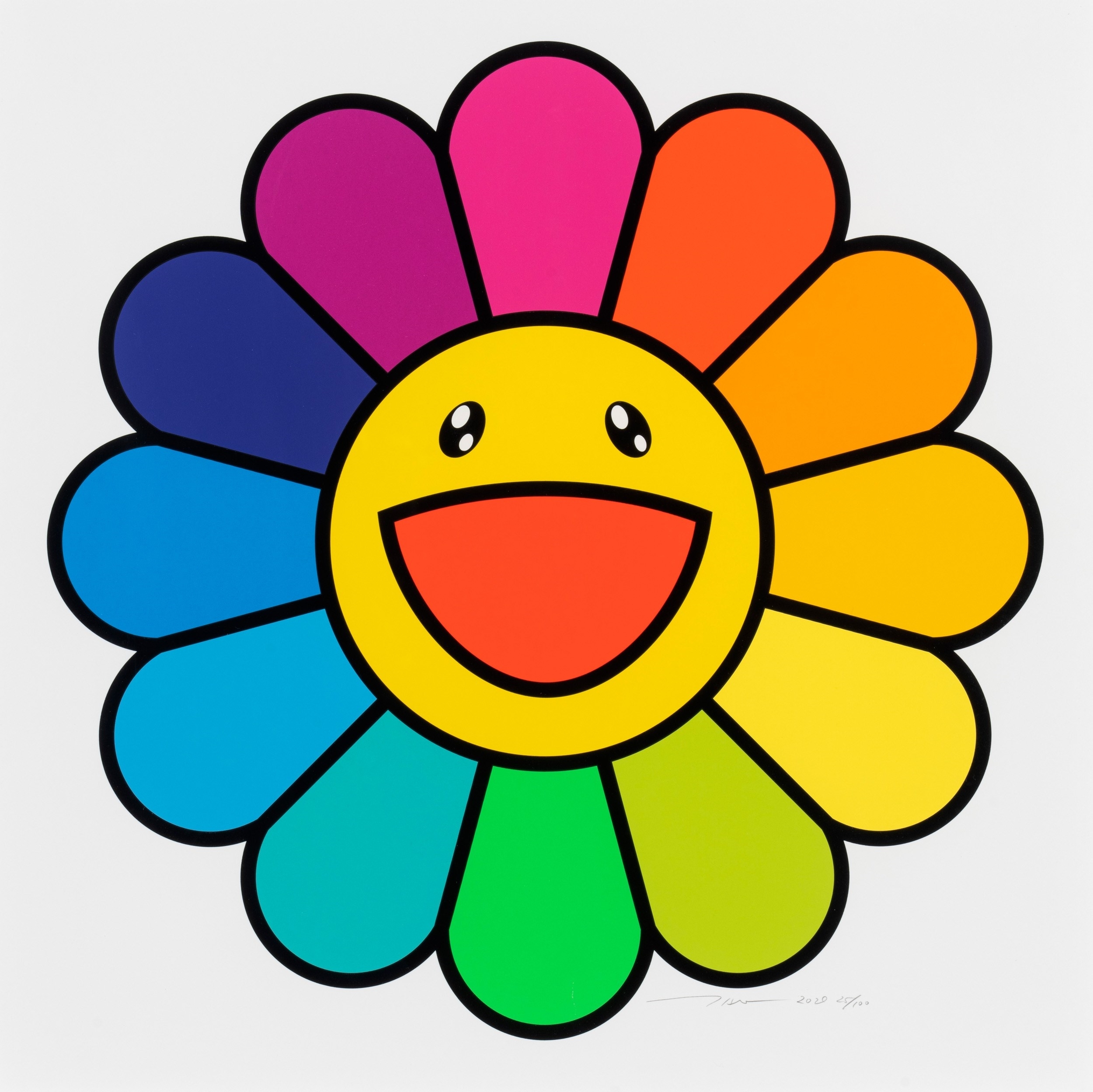 2500x2500 Takashi Murakami. Smile On, Rainbow, Desktop