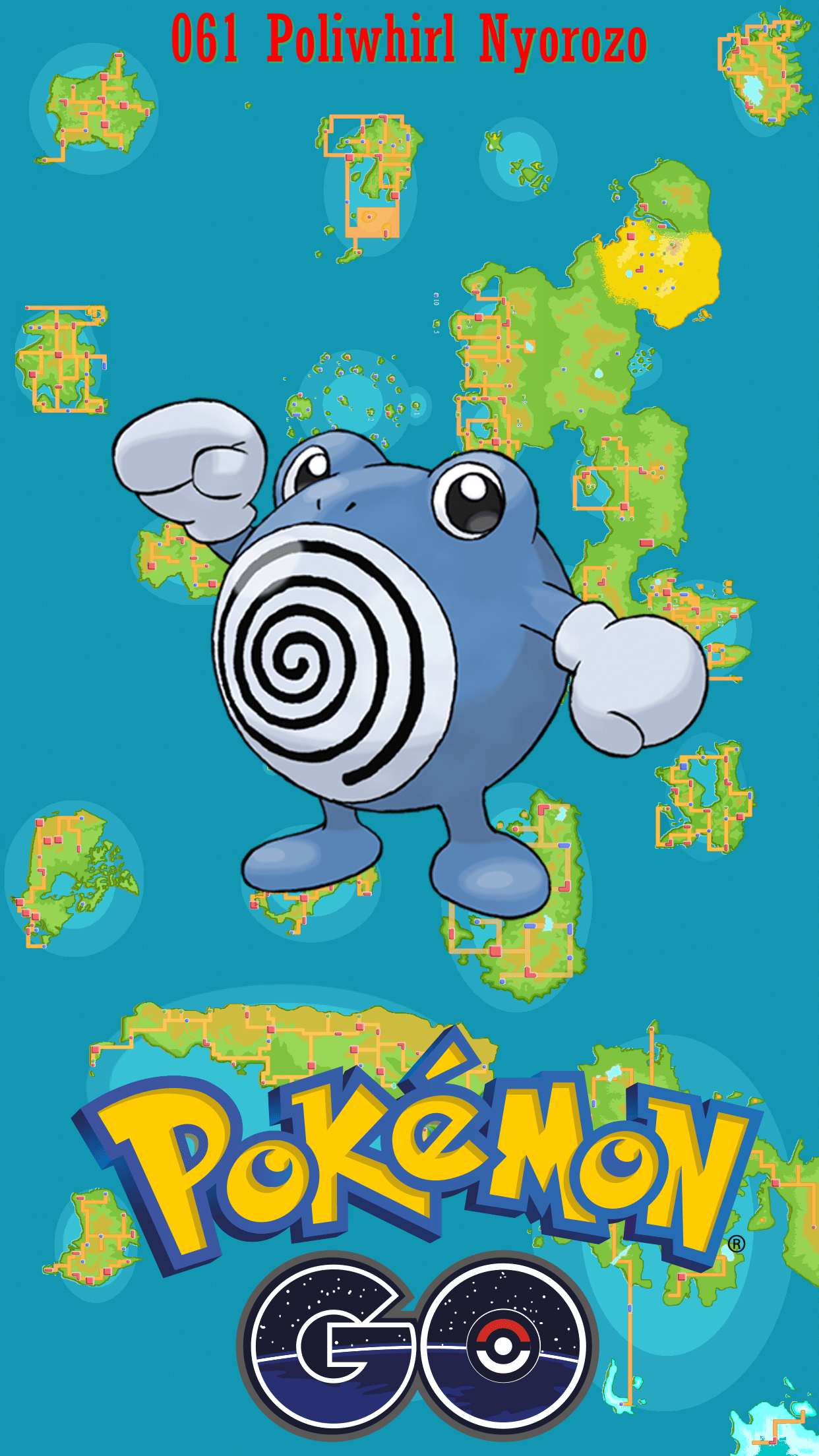 1250x2210 Street Map Poliwhirl Nyorozo, Phone