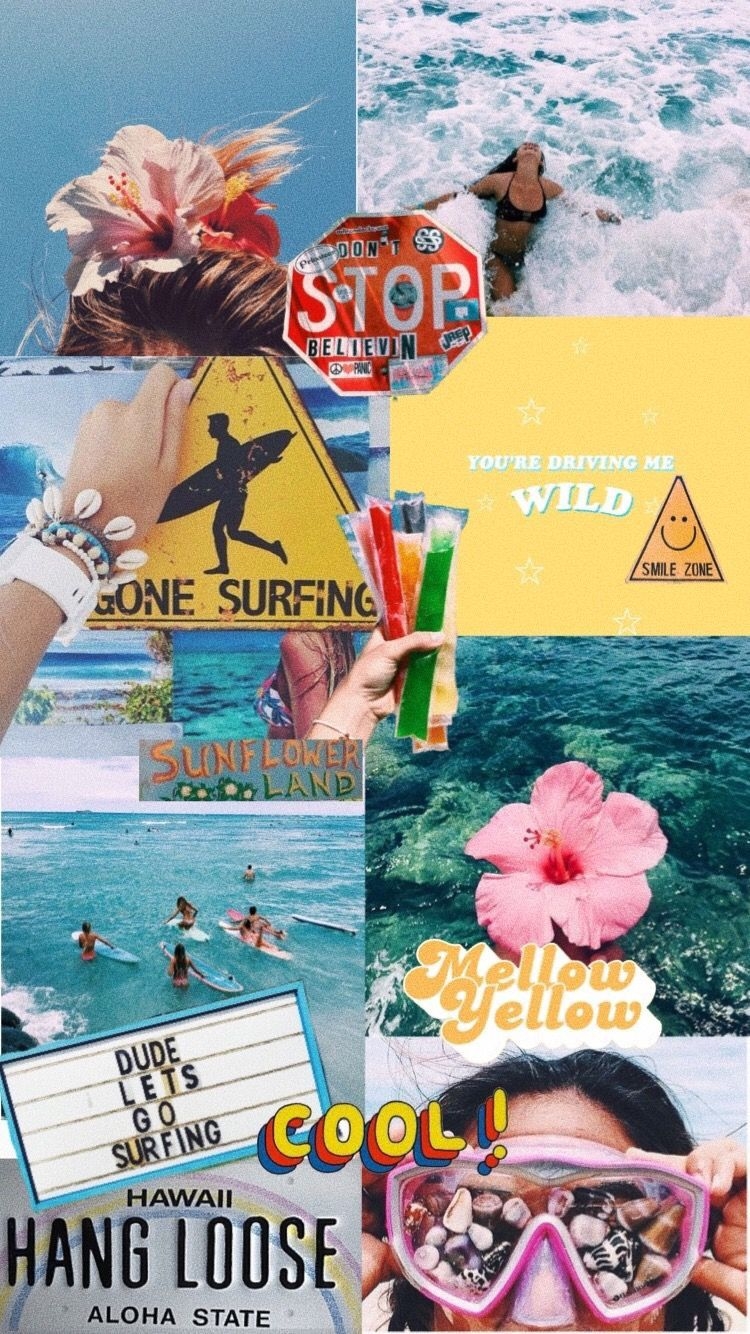 750x1340 Hawaii Collages Wallpaper, Phone