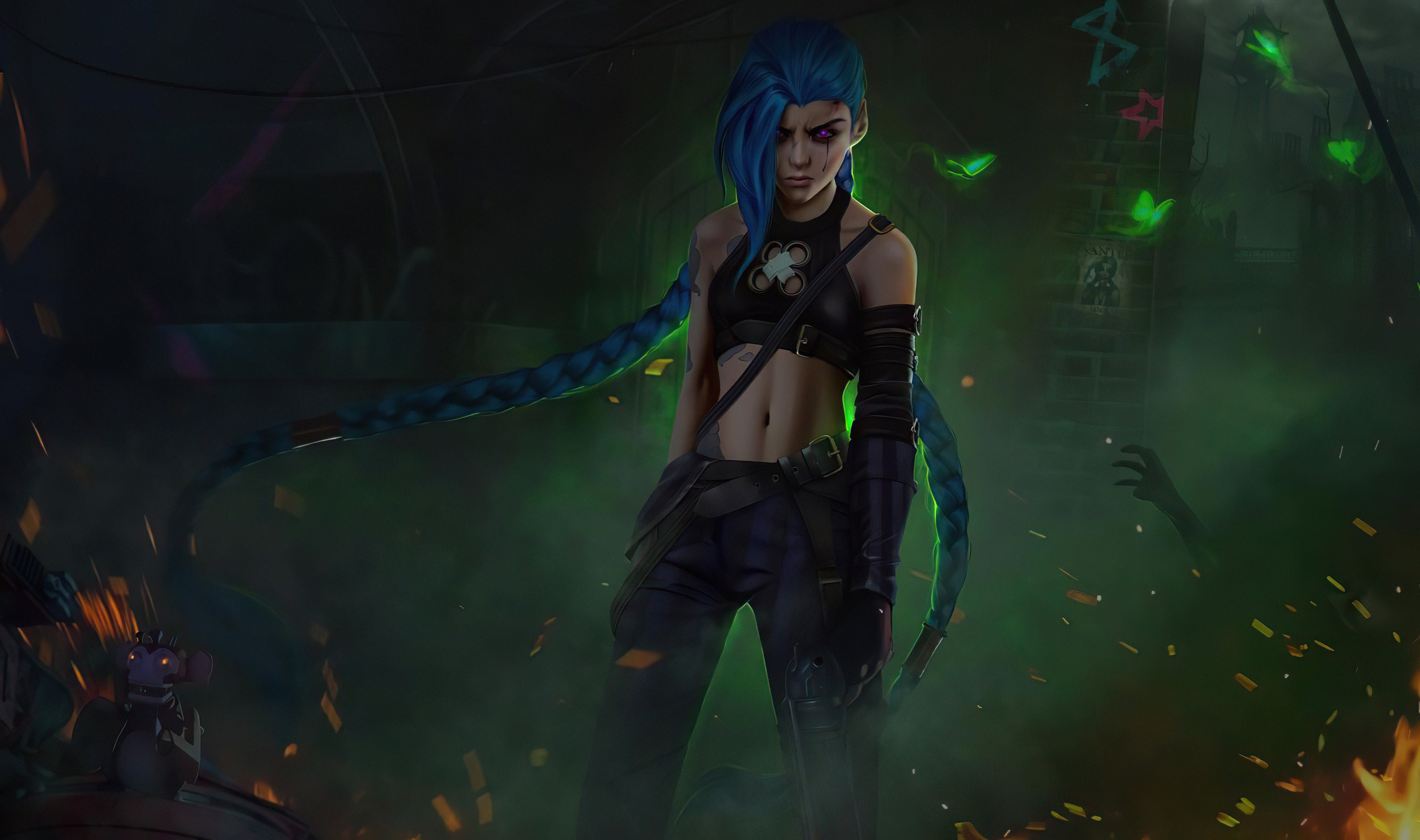 5120x3030 Wallpaper 4k Arcane Jinx League Of Legend 4k Wallpaper, Desktop