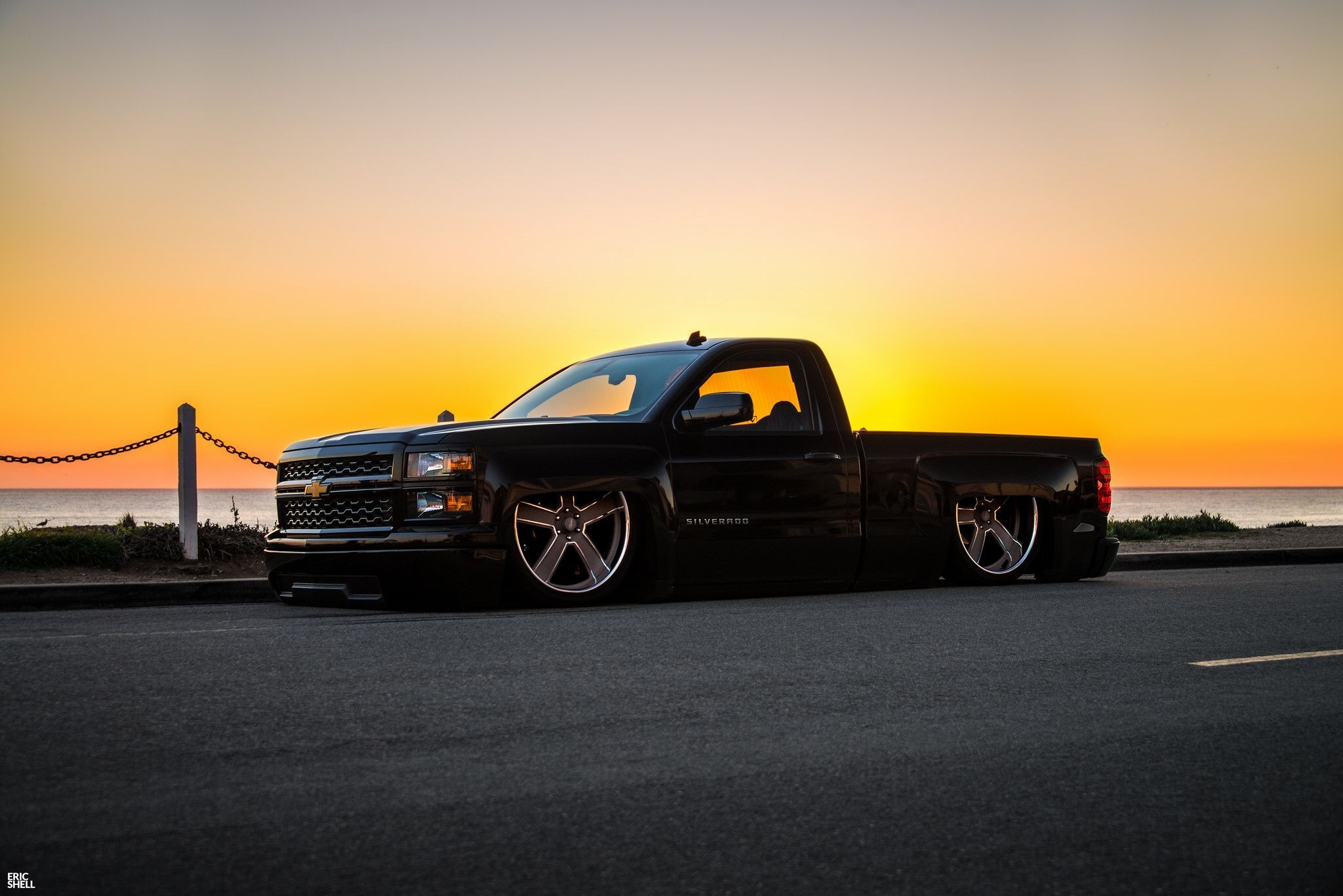 2050x1370 Derek Schaefer's Chevy Silverado Black Sheep. Chevrolet silverado, Custom silverado, Dropped trucks, Desktop