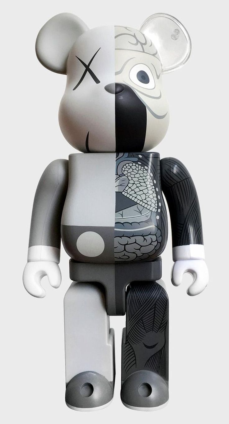 740x1360 KAWS Bearbrick 400% Dissected Companion (KAWS grey dissected companion). Pop art, Art toy, Street art, Phone