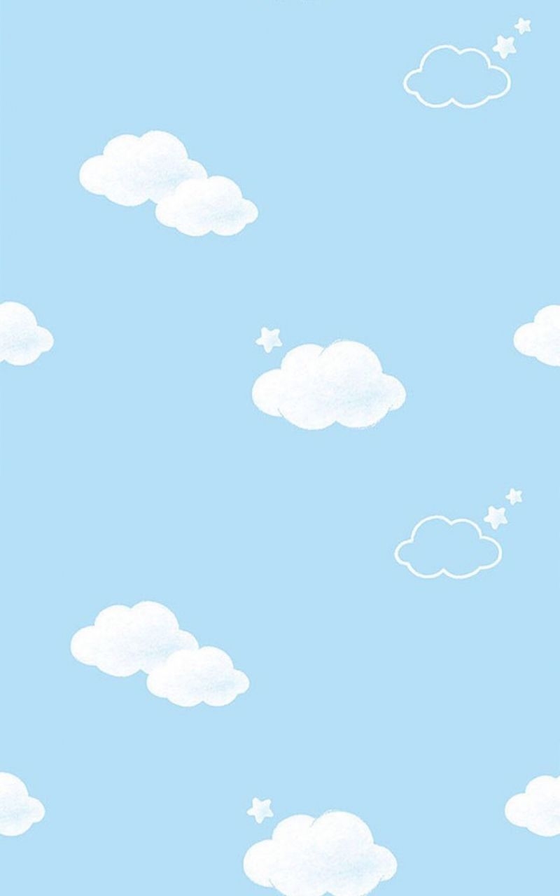 800x1280 Free download Cute Light Blue Wallpaper - [1080x1920], Phone